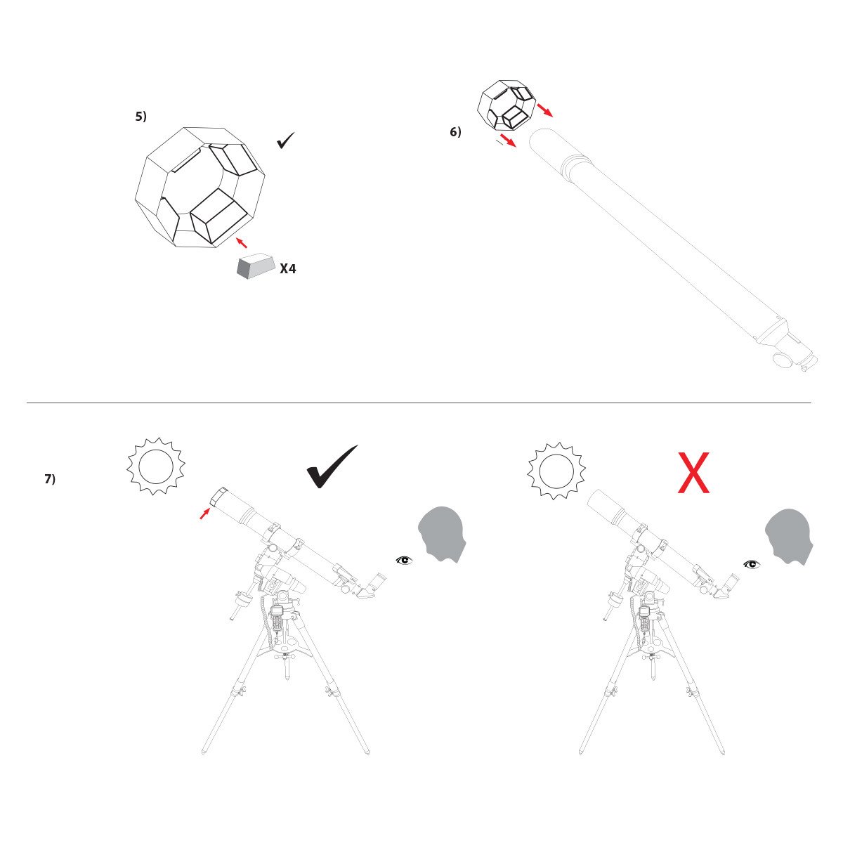 EXPLORE SCIENTIFIC Sun Catcher Sonnenfilter für 80-102mm Teleskope