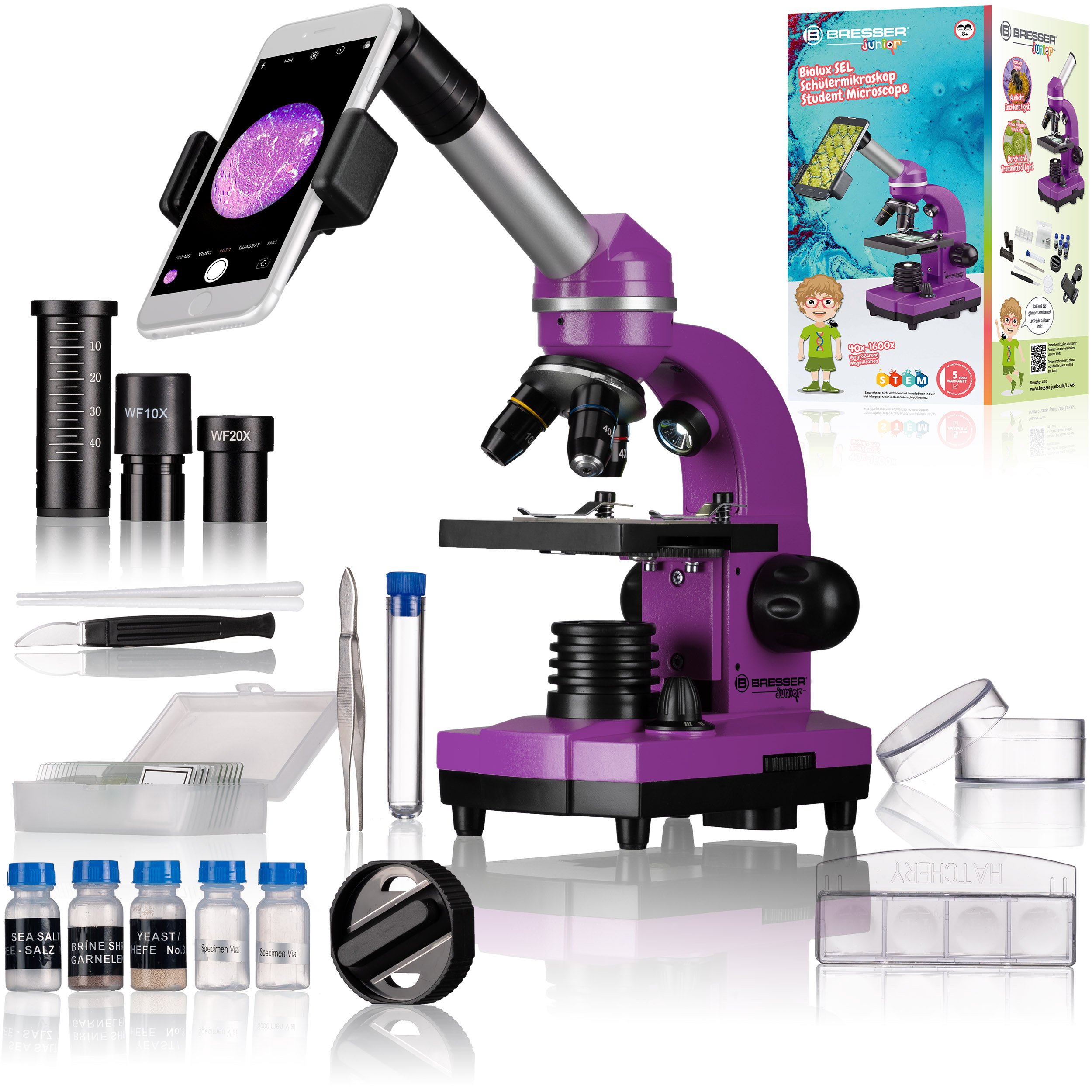 BRESSER JUNIOR Student Microscope BIOLUX SEL