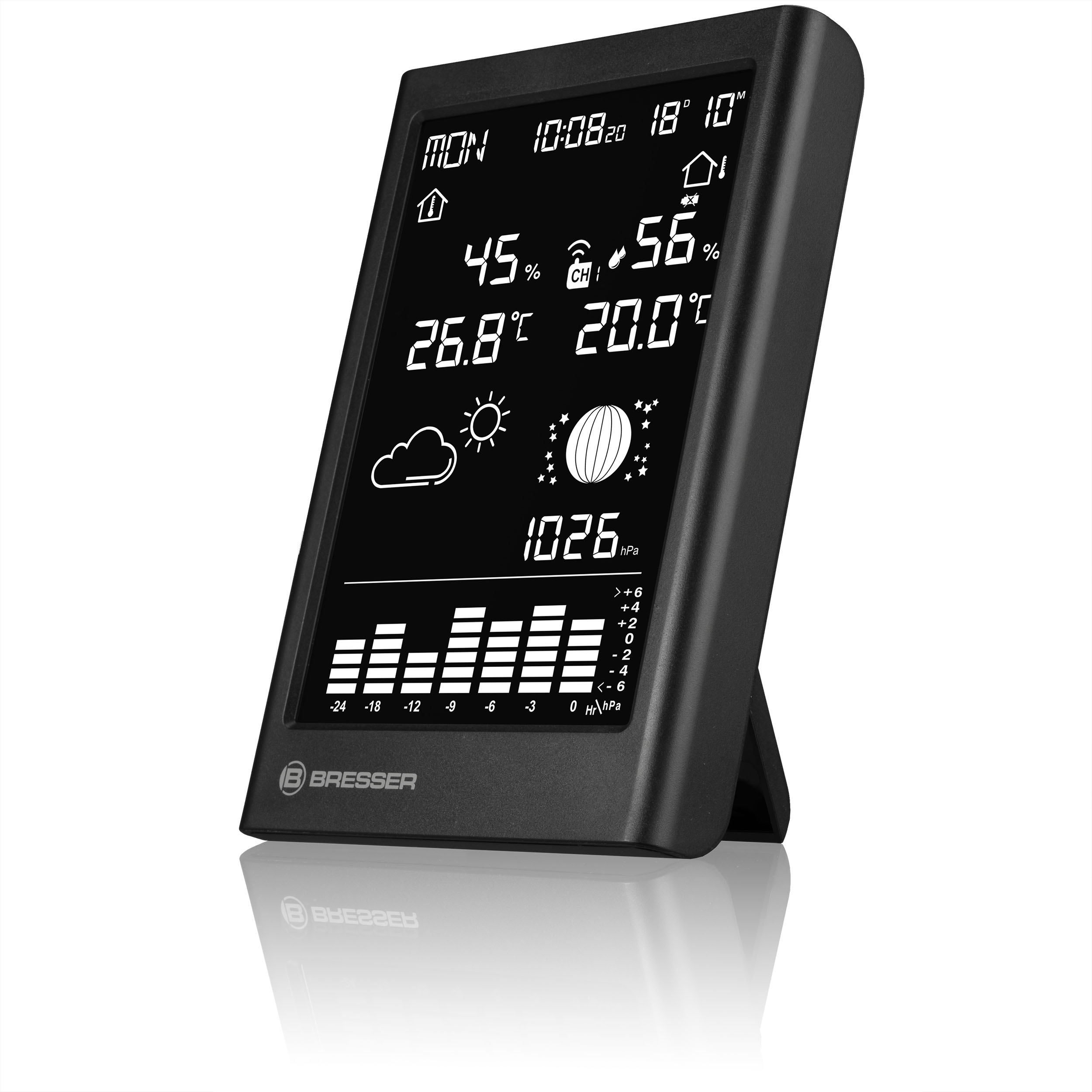 BRESSER Funk-Wetterstation MeteoTemp TBV