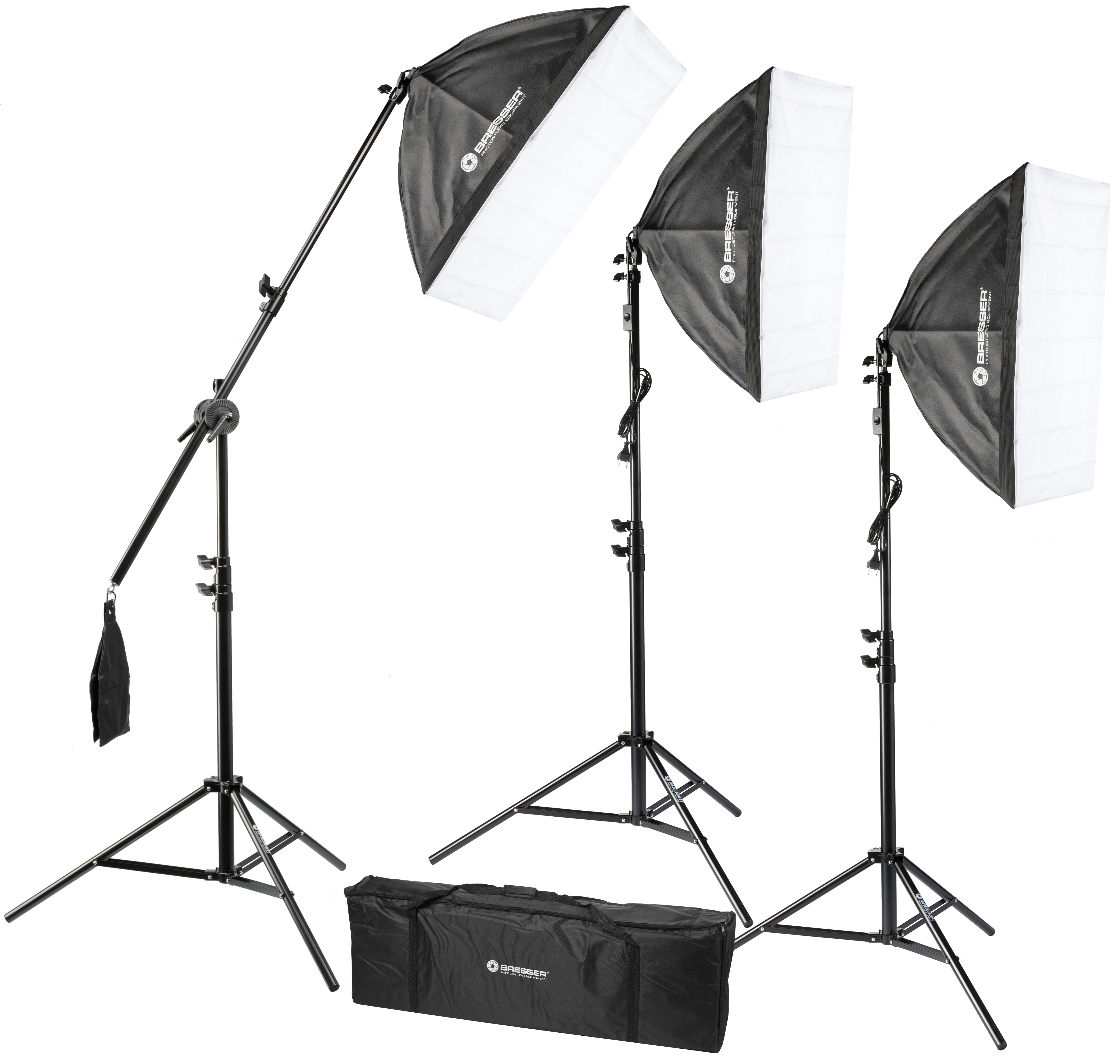 BRESSER BR-2240 Tageslicht-Set 1875W mit Softboxen