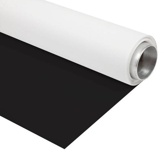 BRESSER Vinyl Hintergrundrolle 1,35 x 4m Schwarz/Weiß