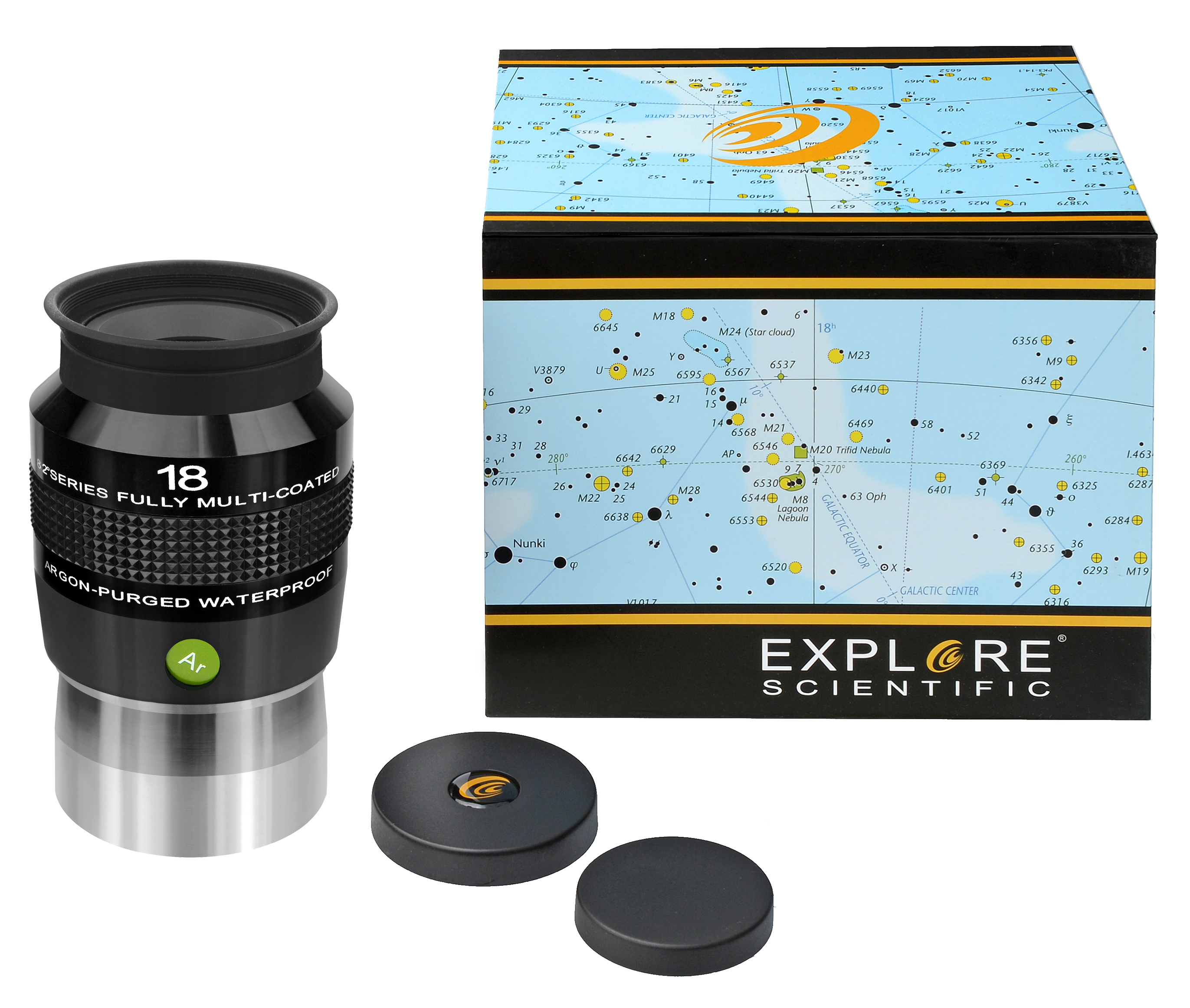 EXPLORE SCIENTIFIC 82° Ar Okular 18mm (2")