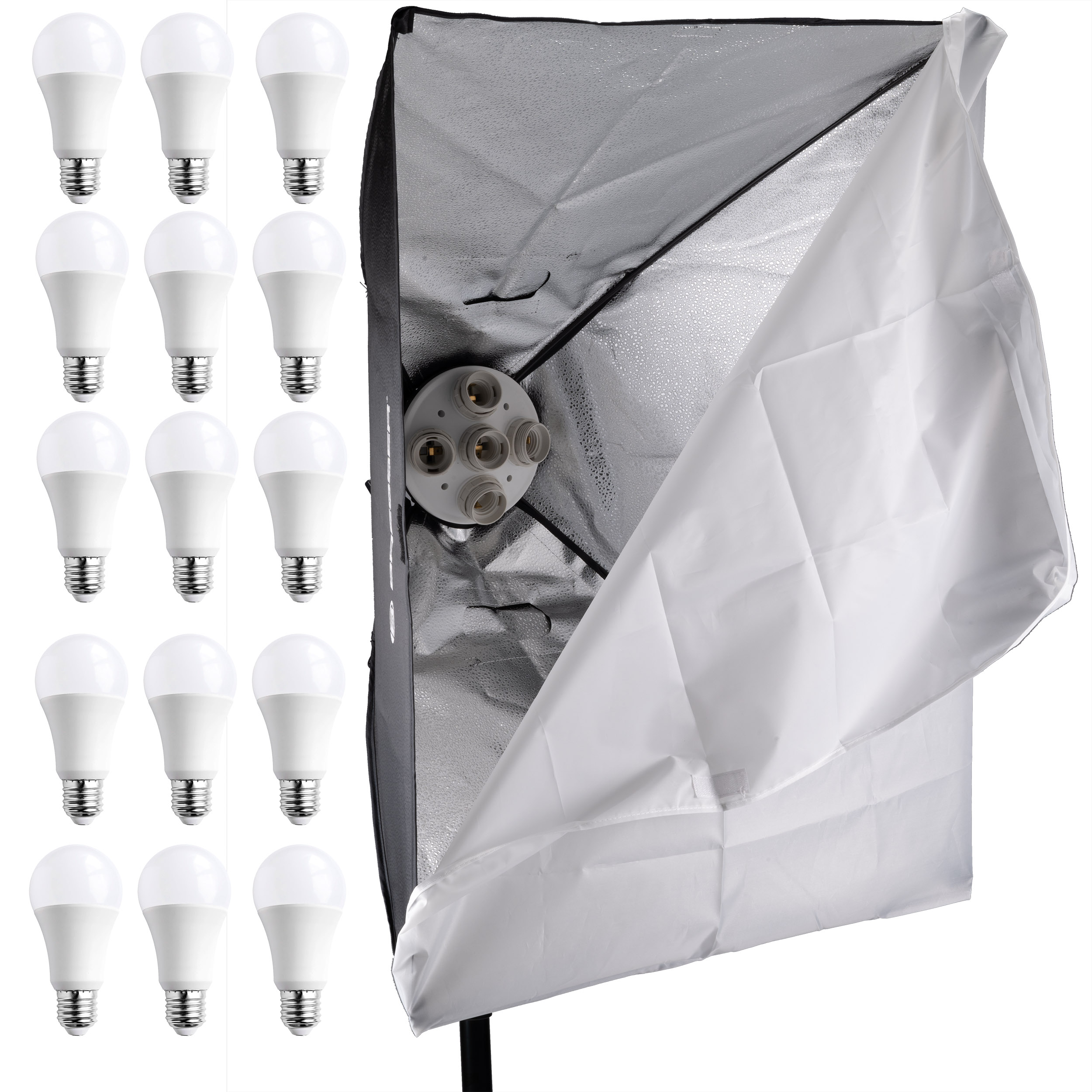 BRESSER BR-235B LED-Tageslicht-Set mit Softboxen