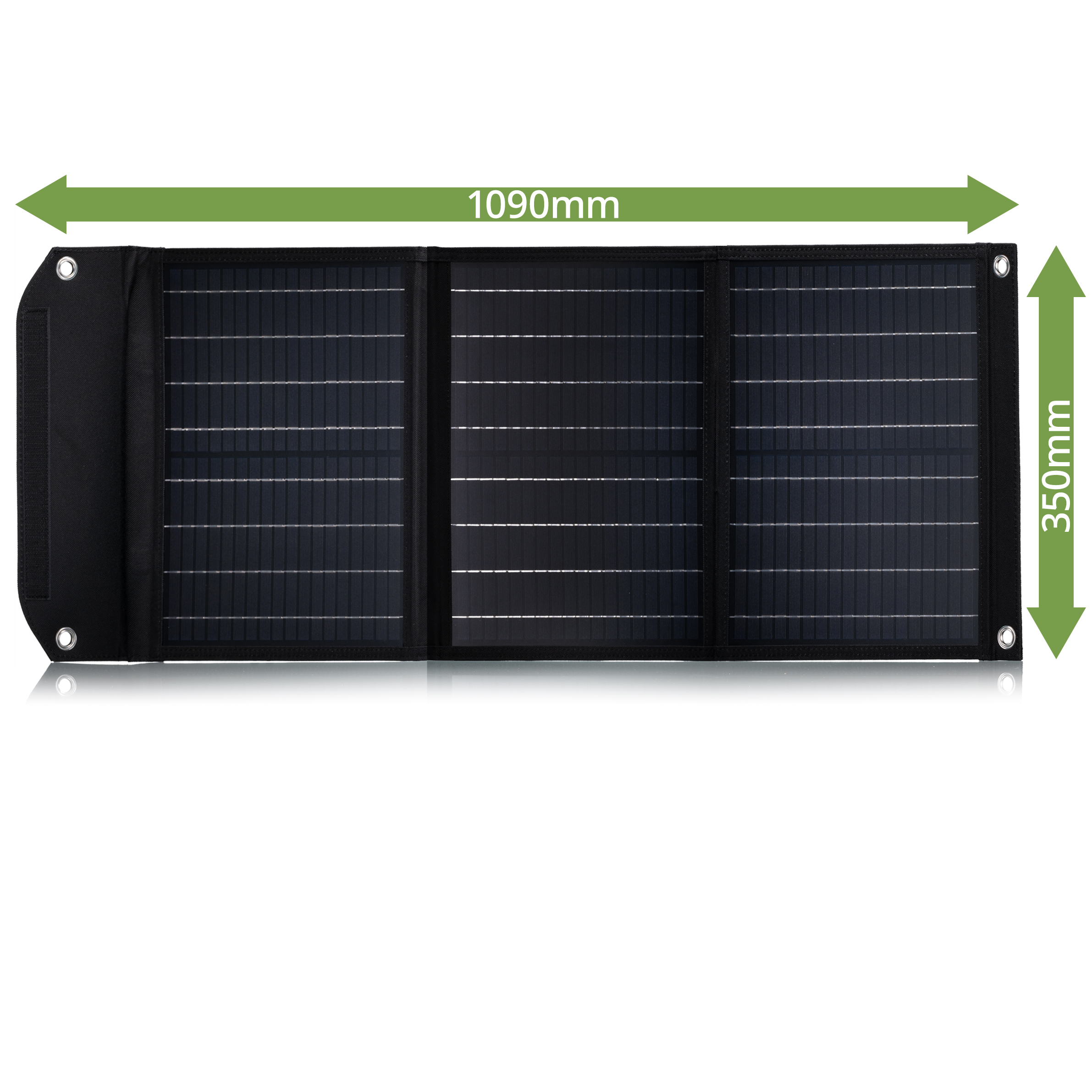 BRESSER Mobiles Solar-Ladegerät 40 Watt mit USB- u. DC-Anschluss