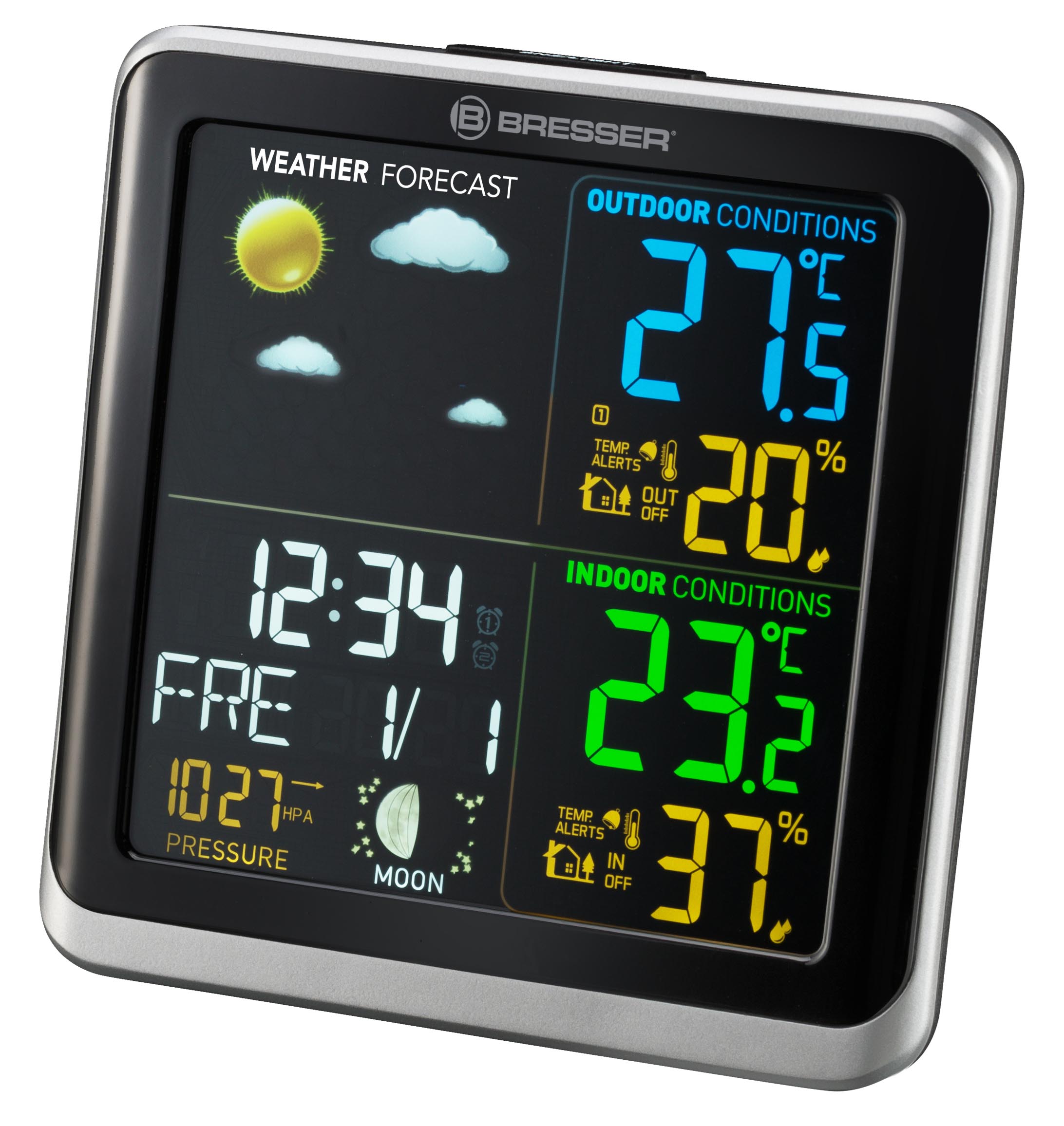 BRESSER ClimaTemp TB Wetterstation mit LCD-Farbdisplay