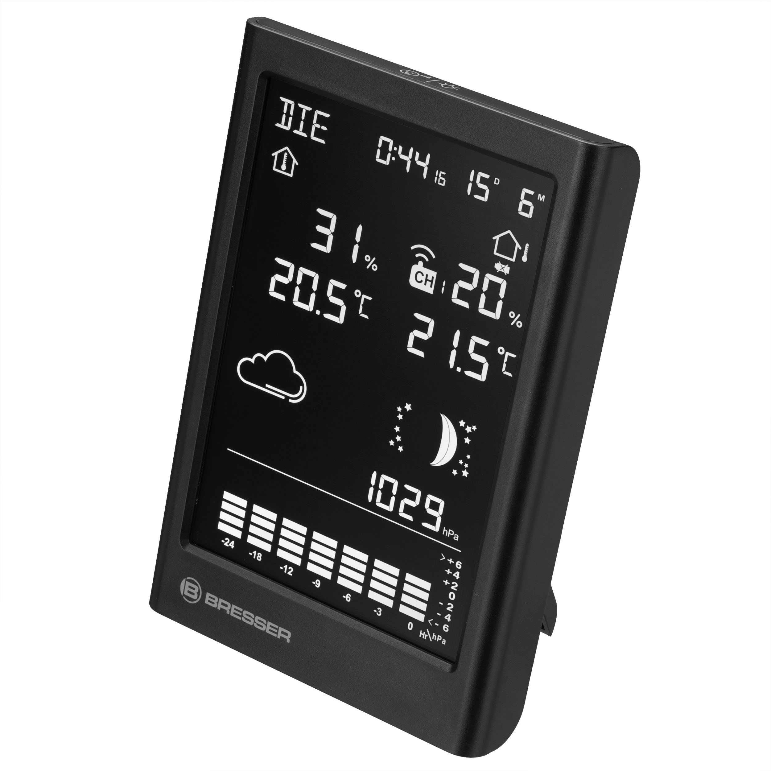 BRESSER Funk-Wetterstation MeteoTemp TBV