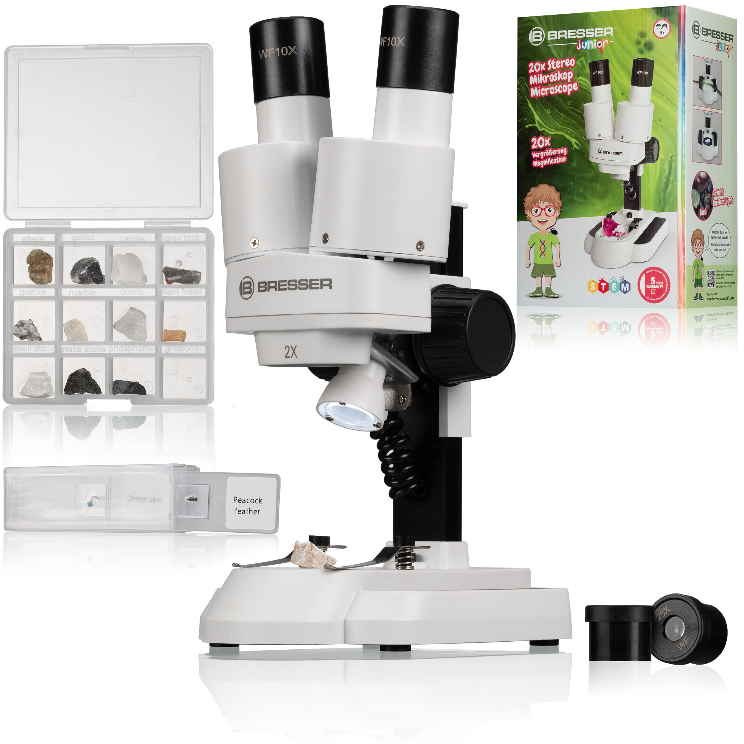 BRESSER JUNIOR Incident and transmitted Microscope 50x