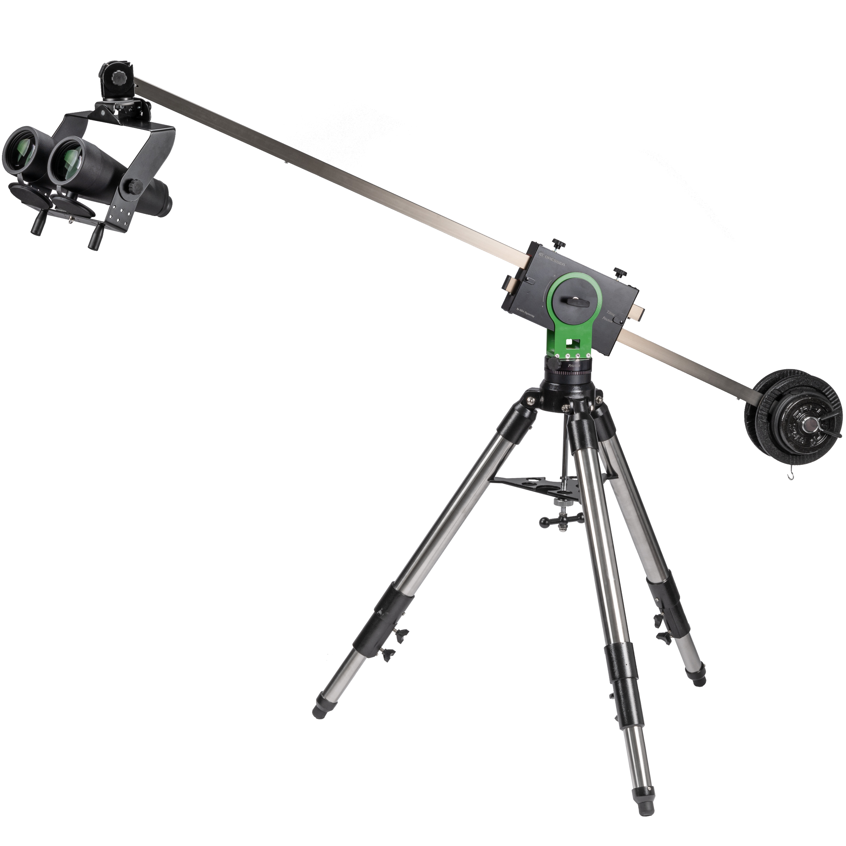 BRESSER Slider Fernglas-Montierung mit Stativ