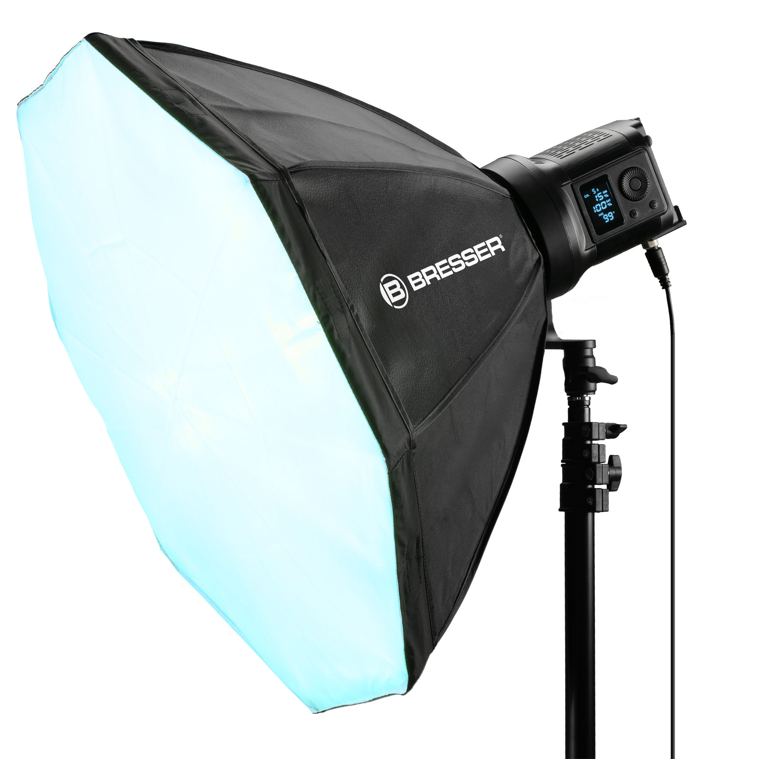 BRESSER BR-135RGB COB LED Light Duo Kit mit Softbox 