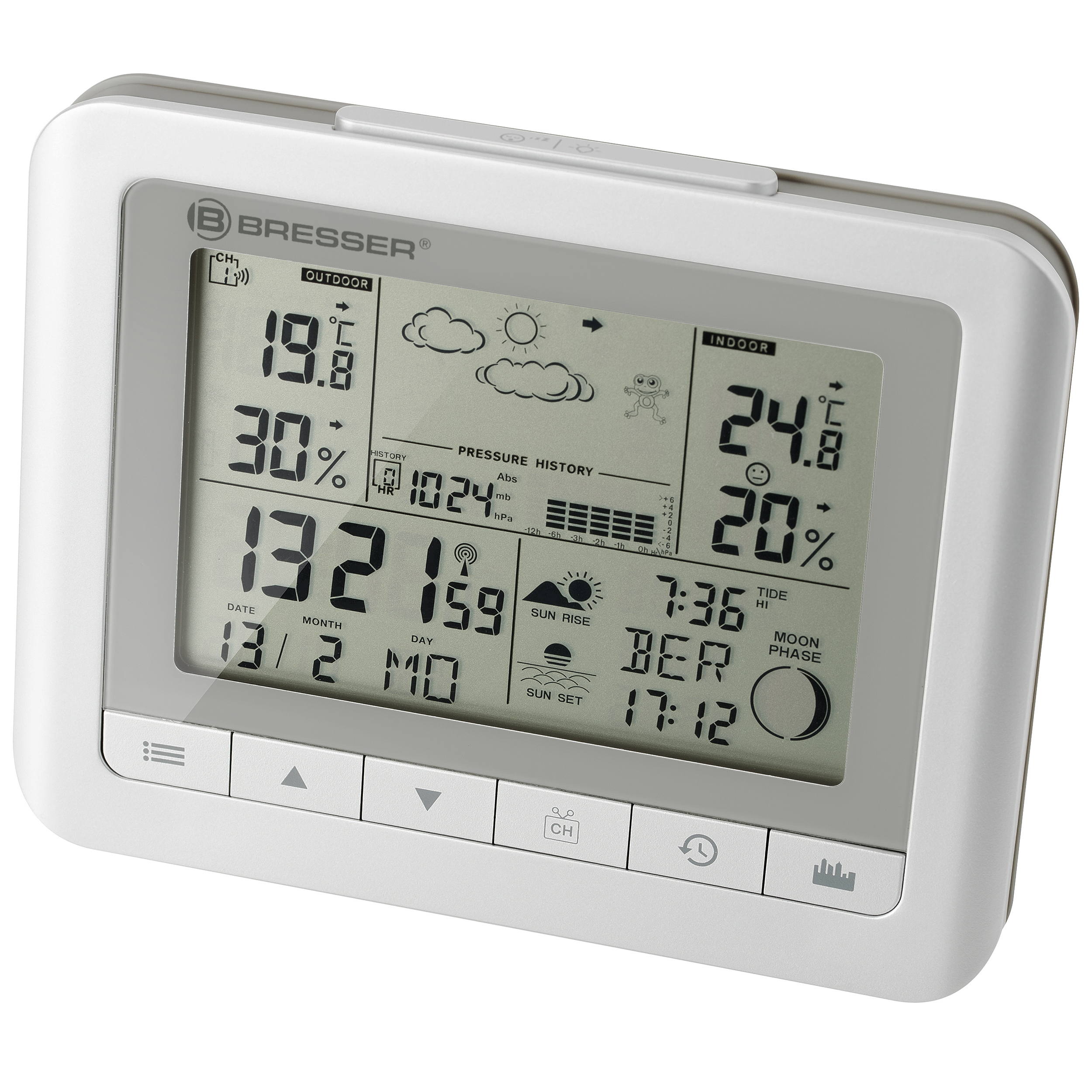 BRESSER Clima Trend WF Wetterstation weiß 2er-Set