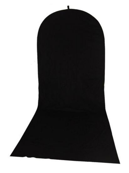 BRESSER Falthintergrund BR-TR11 180 x 240 cm Schwarz/Weiß mit Schleppe in schwarz 240 cm 