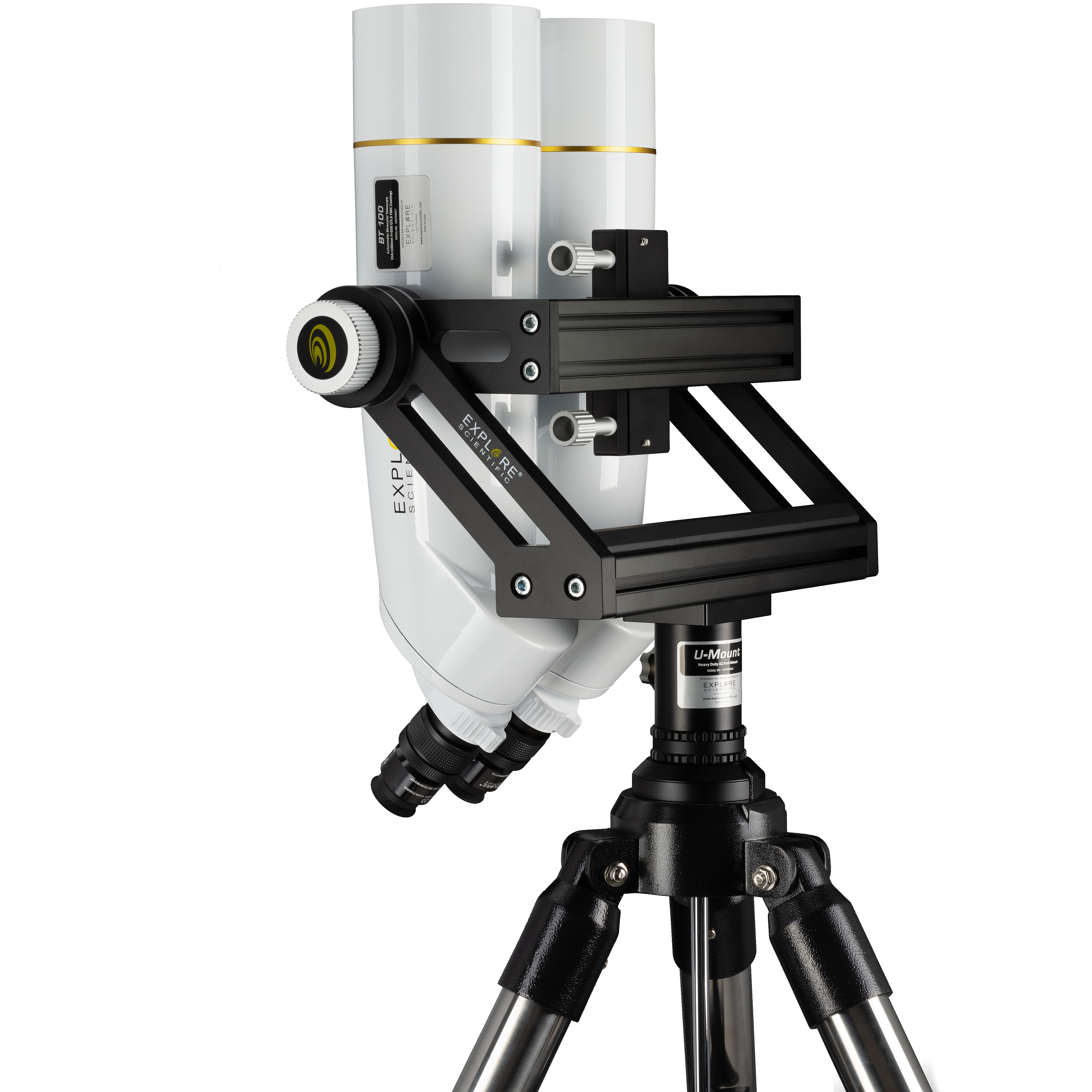 EXPLORE SCIENTIFIC BT-100 SF Großfernglas mit 62 Grad LER Okularen 20mm