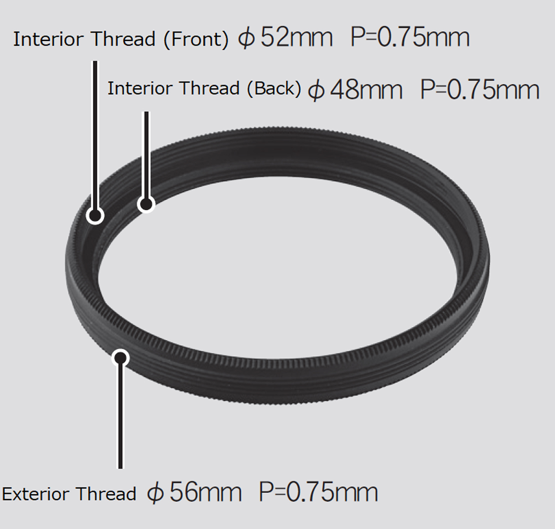 Vixen M56 Filteradapter für M48mm und M52mm Filtergewinde