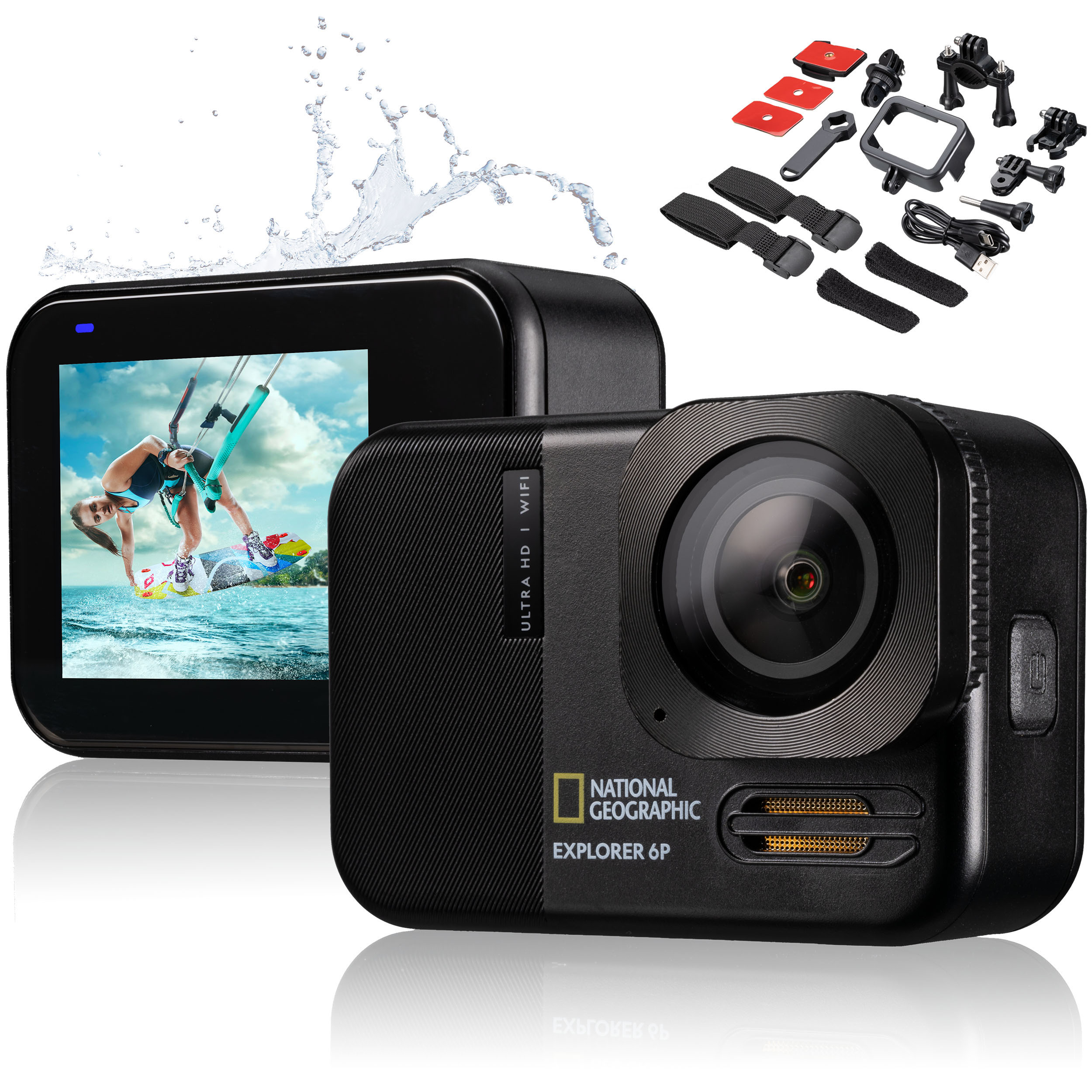 NATIONAL GEOGRAPHIC 4K Ultra-HD 60fps WIFI Action Cam Explorer 6P