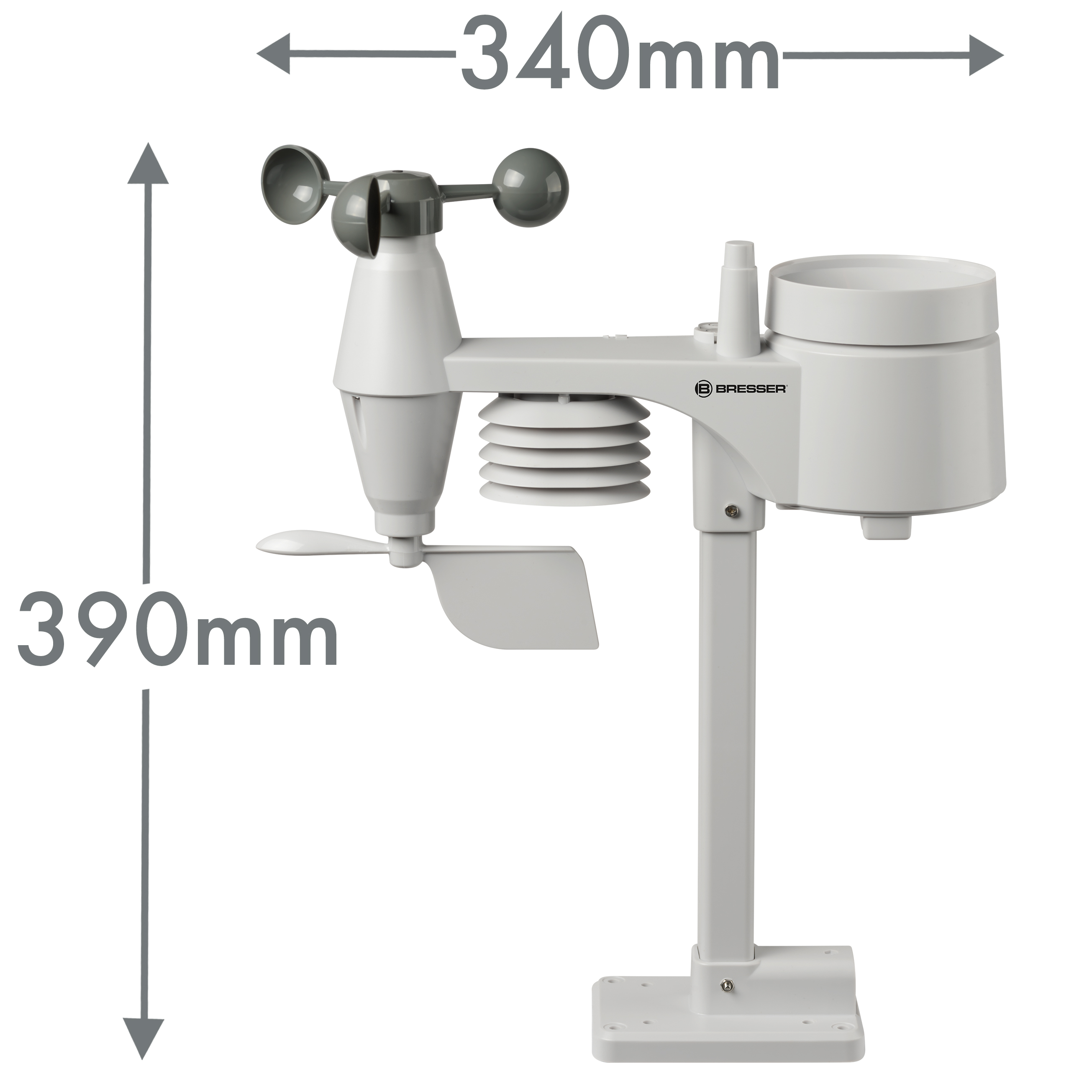 BRESSER 5-in-1 Profi-Wetterstation mit Farbwechsel