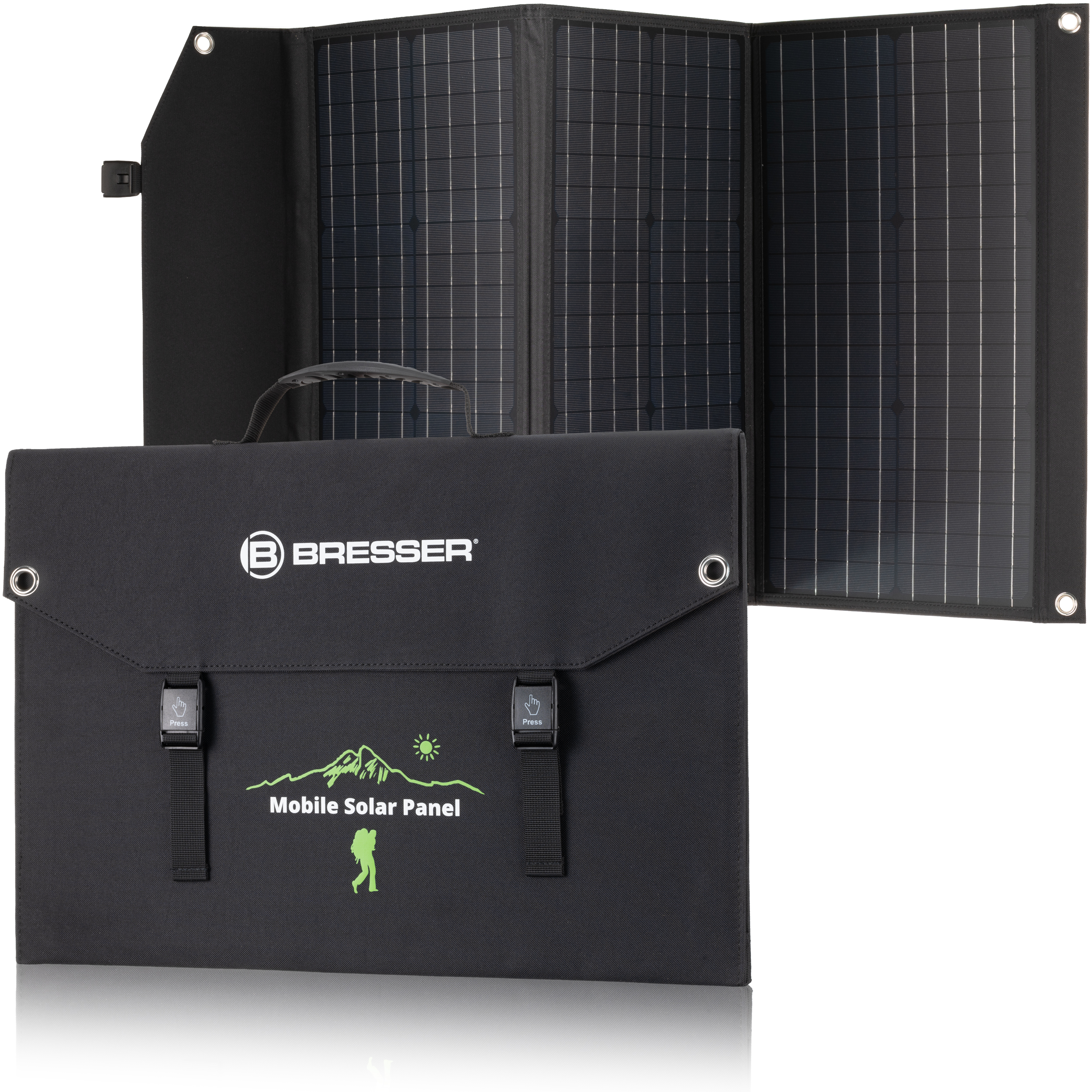 BRESSER Set Mobile Power Station 600 W + Solar-Ladegerät 90 W