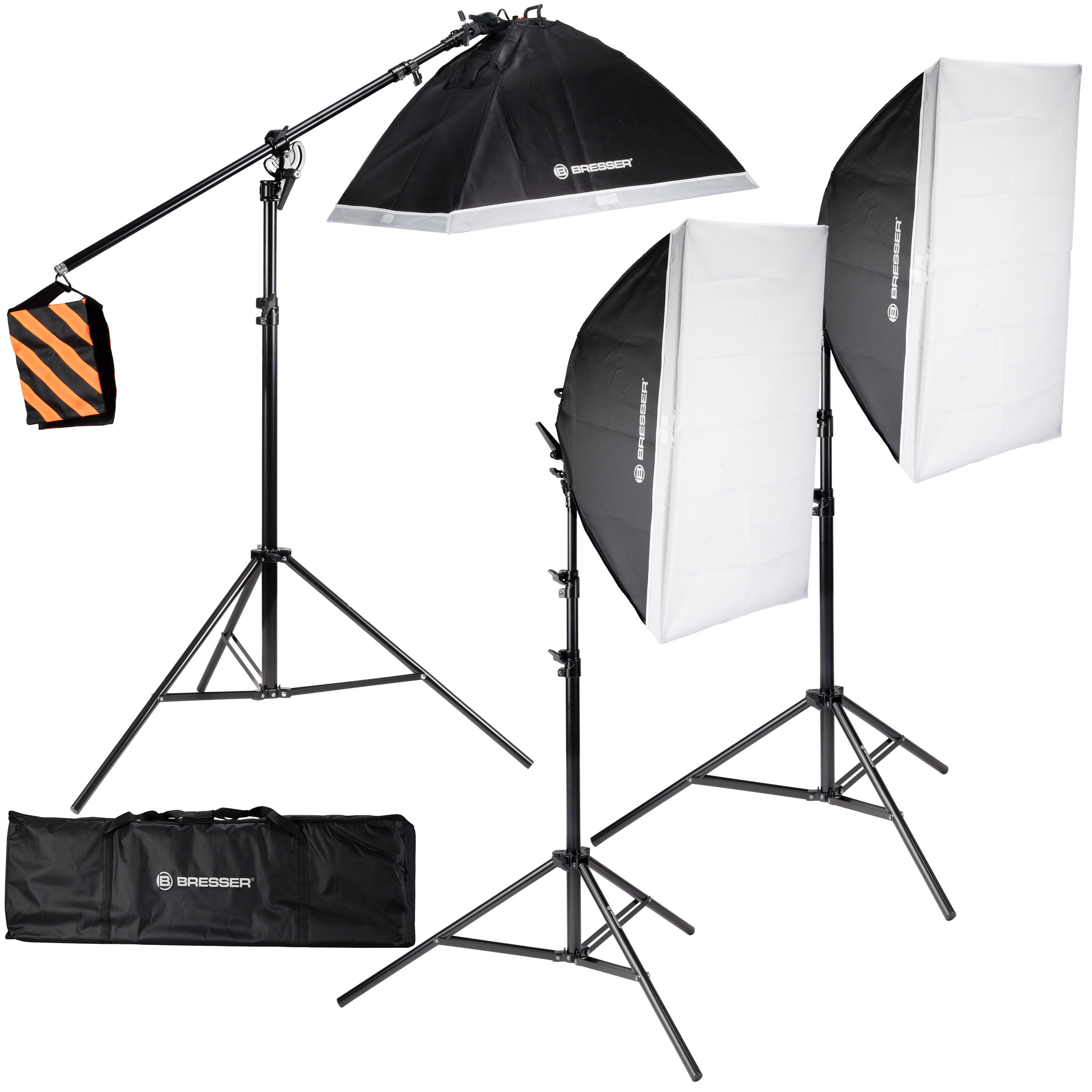 BRESSER BR-235B LED-Tageslicht-Set mit Softboxen