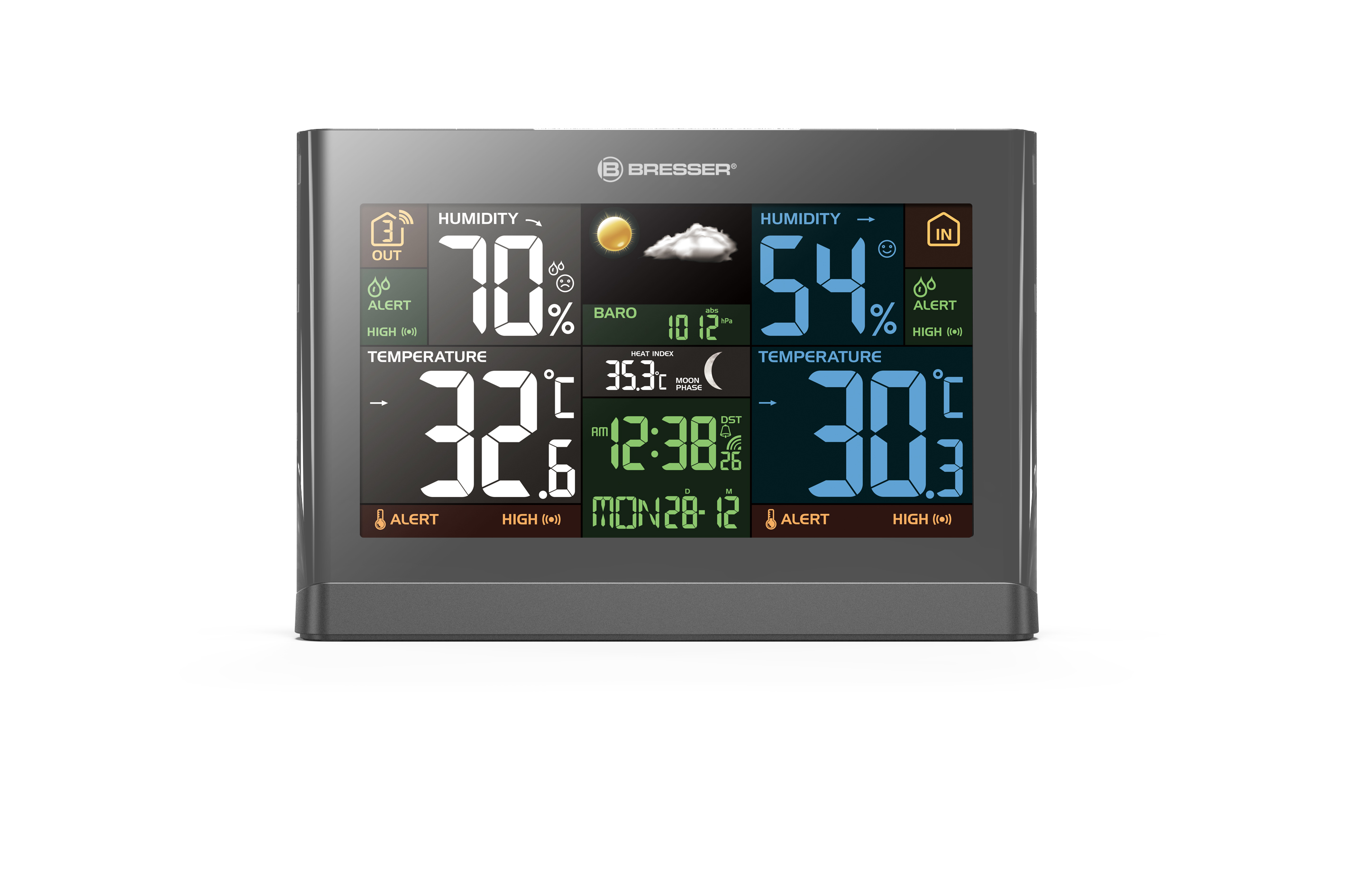 BRESSER Funkwetterstation Meteo THBM Colour