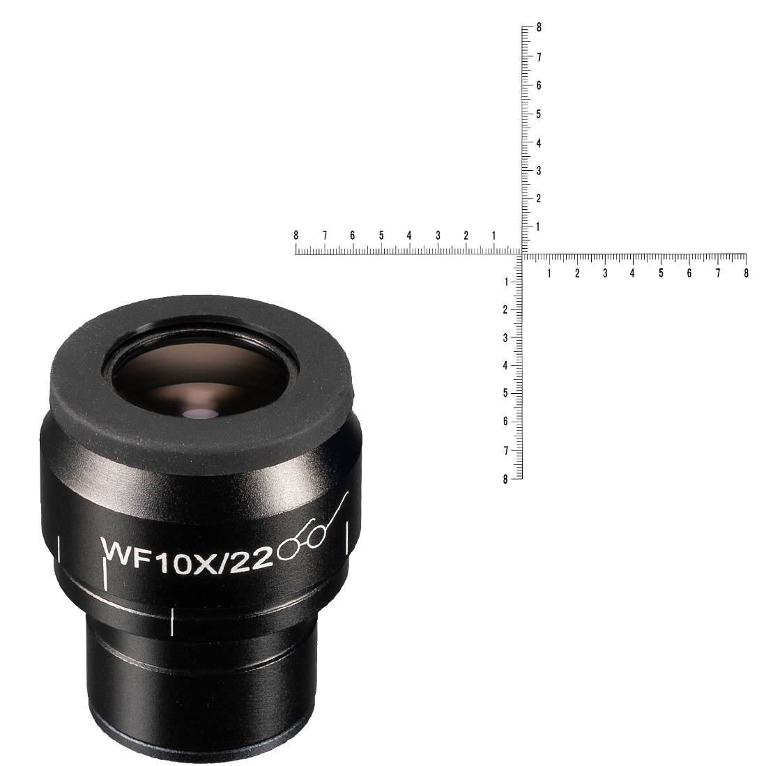 BRESSER WF 10x/22 Fadenkreuz-Mikrometer-Okular für diverse Bresser Science Mikroskope (30)