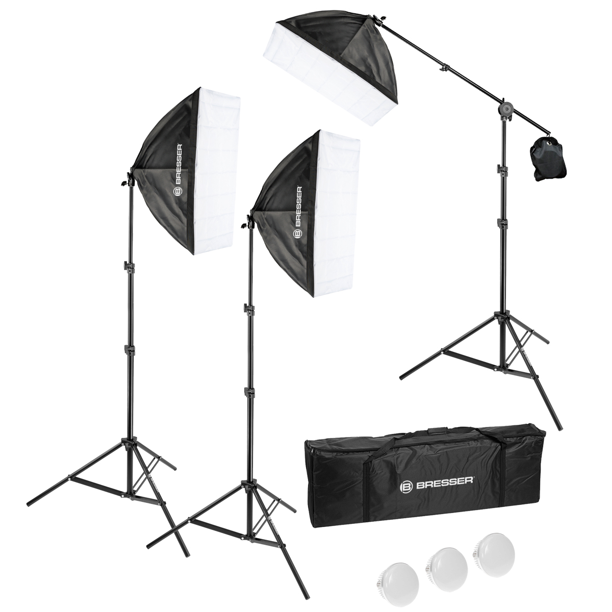 BRESSER BR-230B LED Tageslicht-Set mit Softboxen