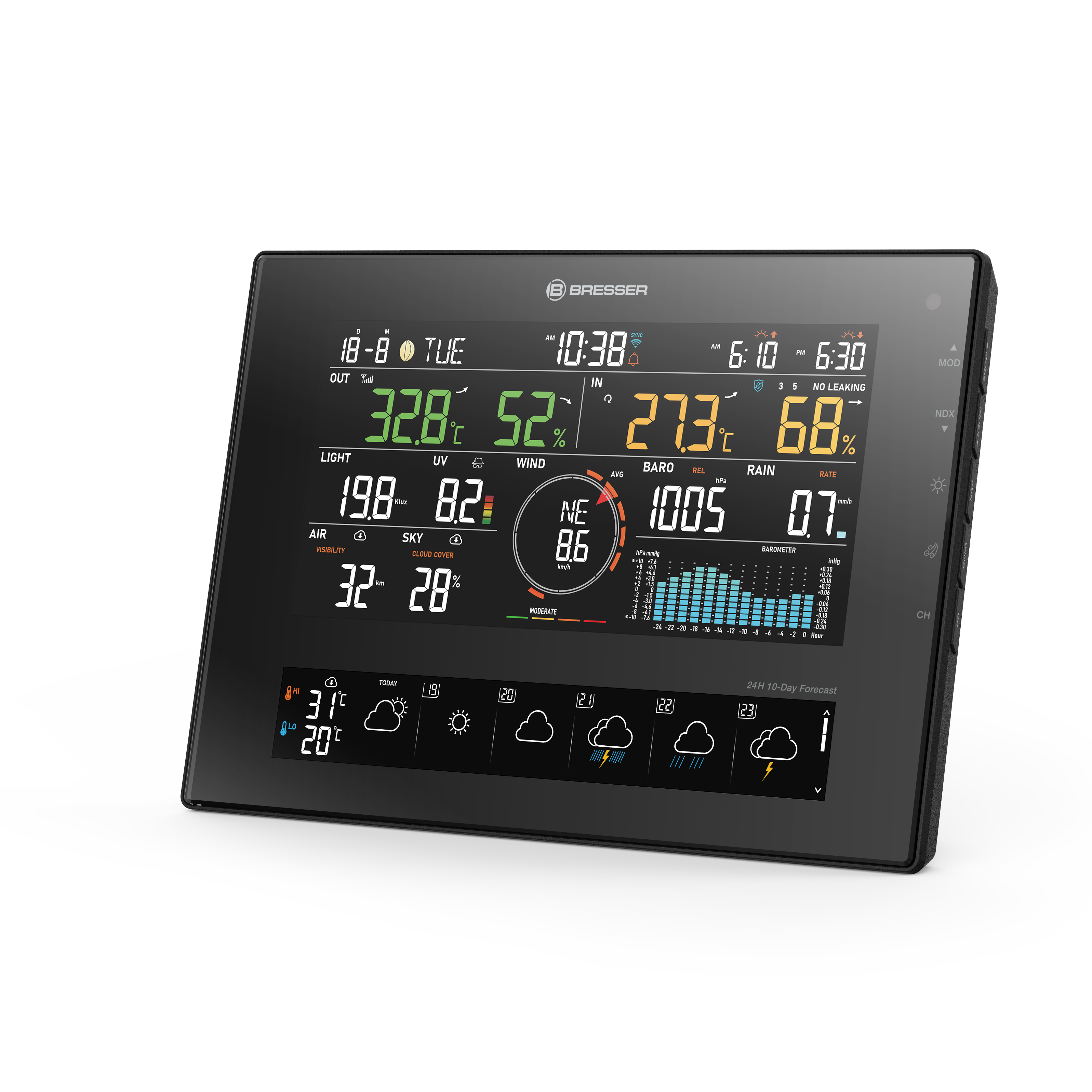 BRESSER 11-Tage 4CAST CV WLAN-Wetterstation 7-in-1