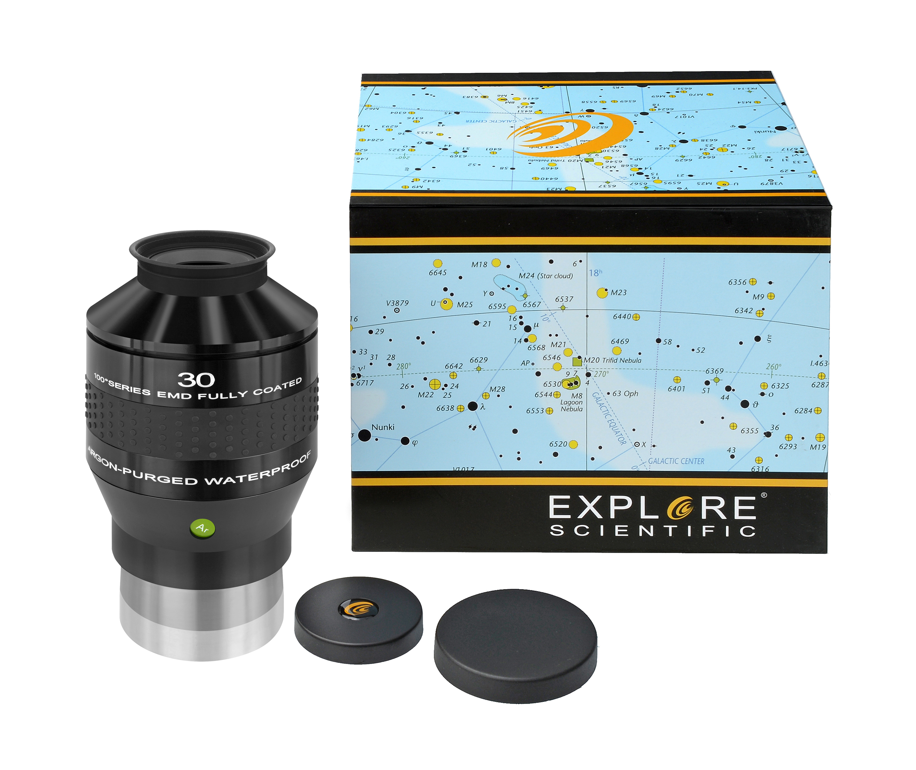 EXPLORE SCIENTIFIC 100° Ar Okular 30mm (3"/76,2mm)