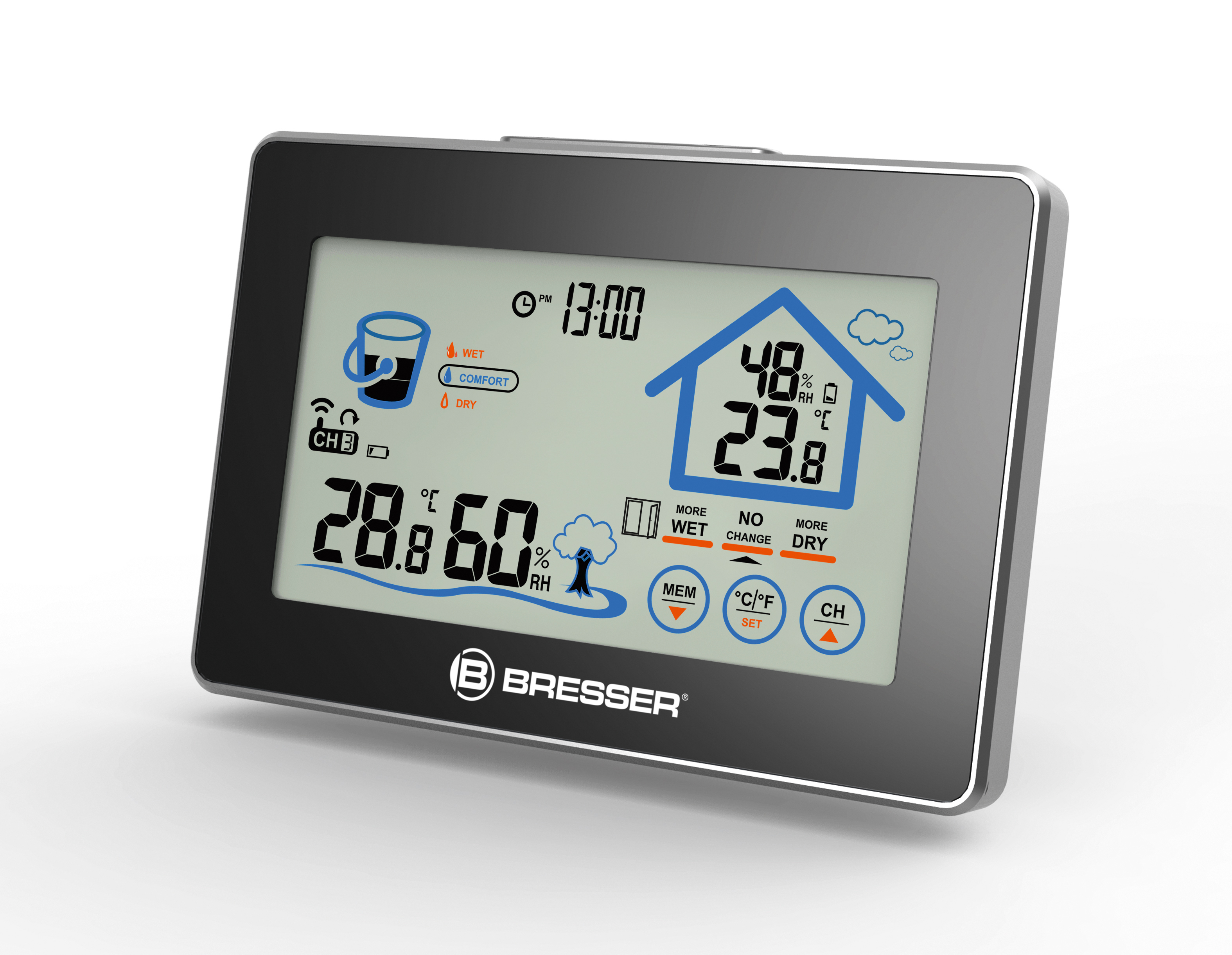 BRESSER Funk-Hygrometer mit Lüftungsempfehlung