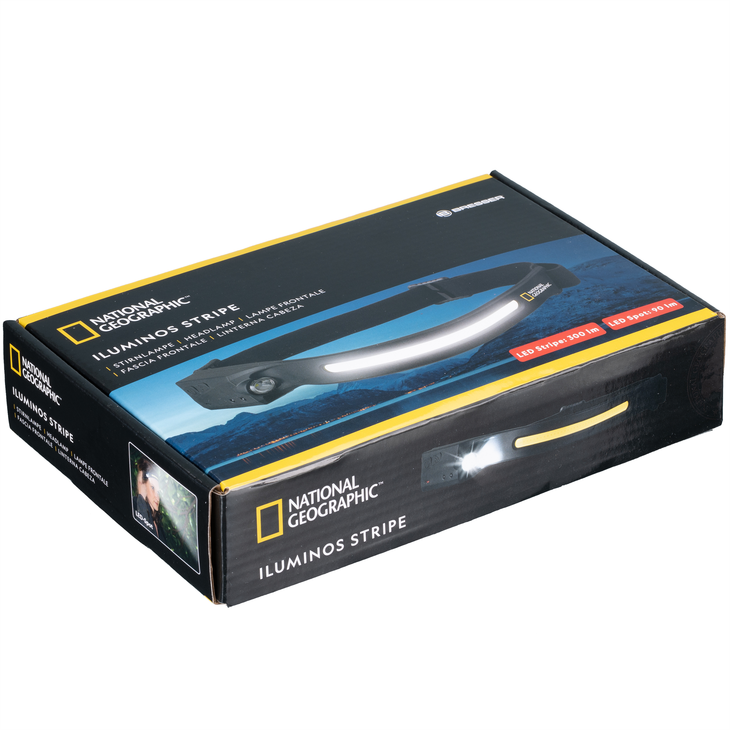 NATIONAL GEOGRAPHIC Iluminos Stripe Stirnlampe mit LED-Streifen