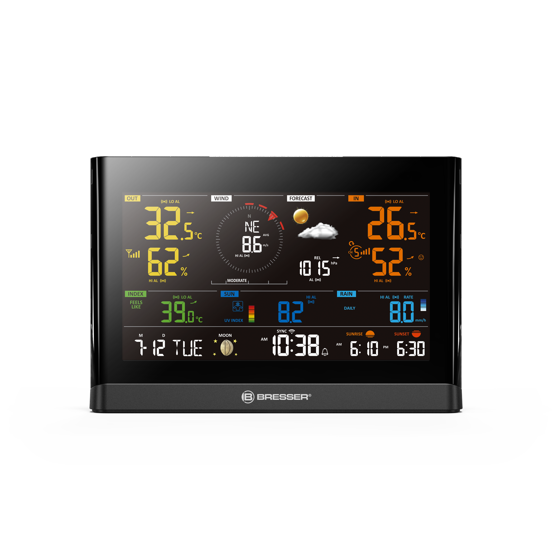 BRESSER zusätzliche / Ersatz-Basisstation für 7003300 WLAN Comfort Wetterstation