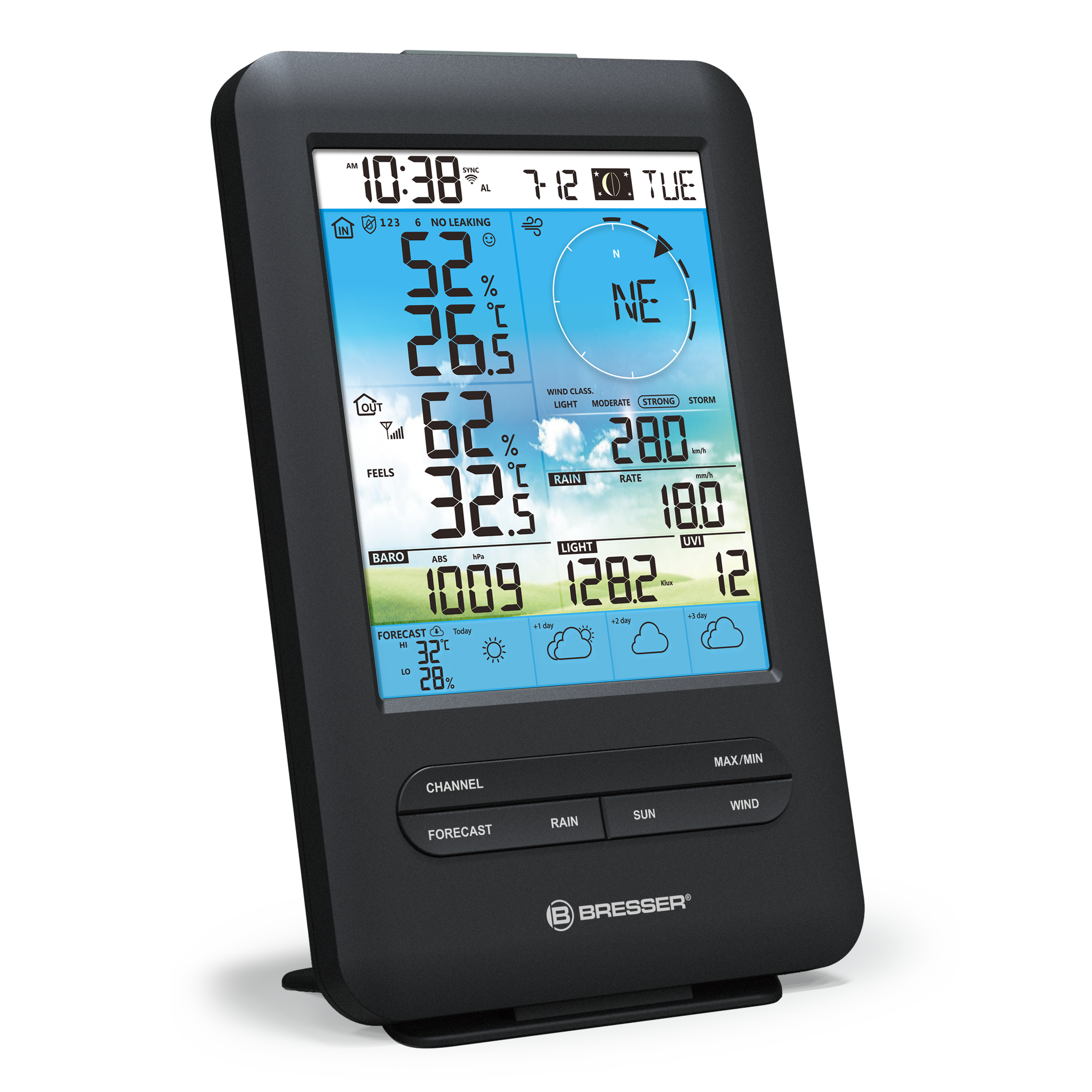 BRESSER 4-Tage 4CAST WLAN-Wetterstation mit 7-in-1-Außensensor