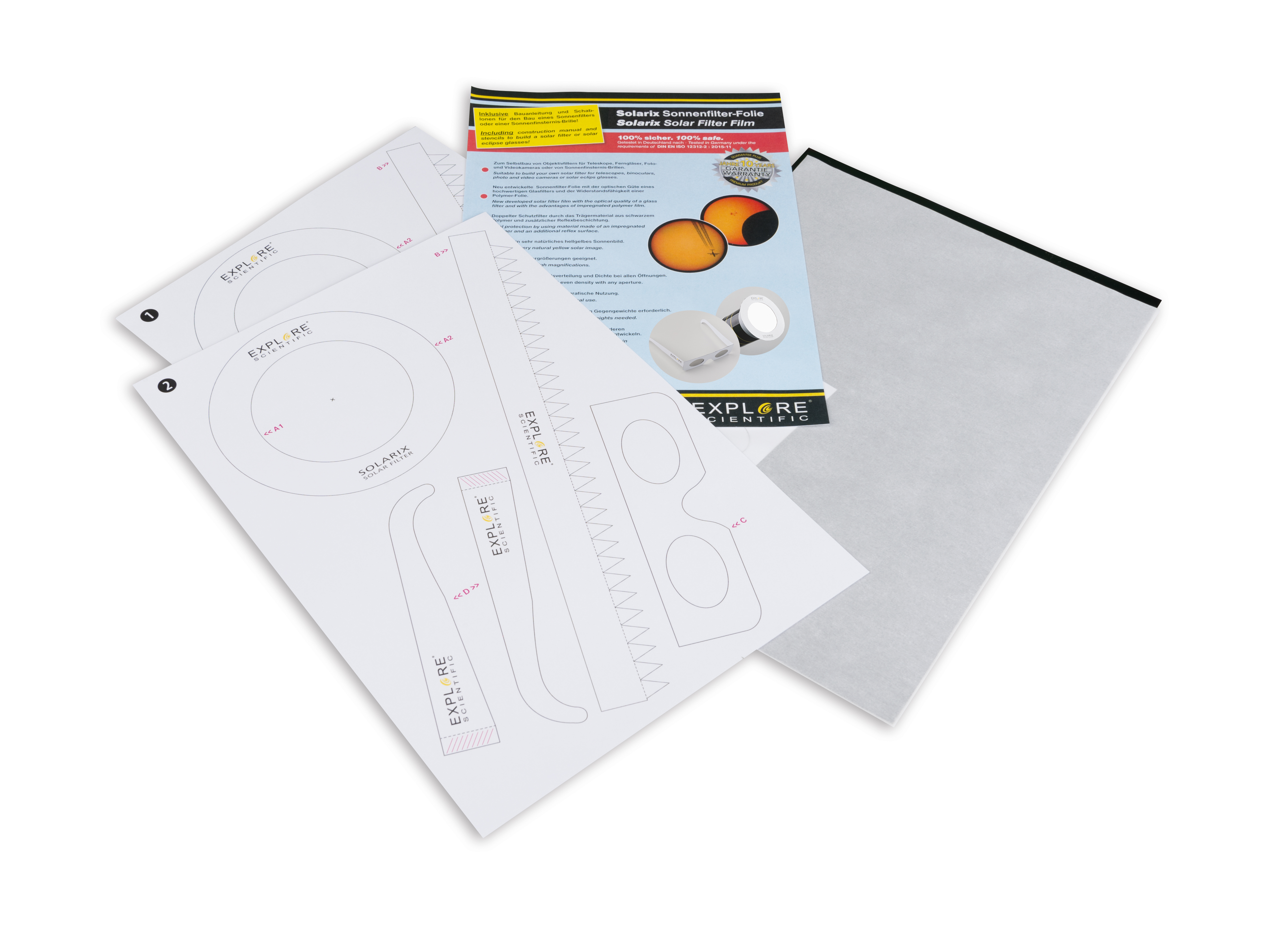 EXPLORE SCIENTIFIC Solarix Sonnenfilterfolie A4