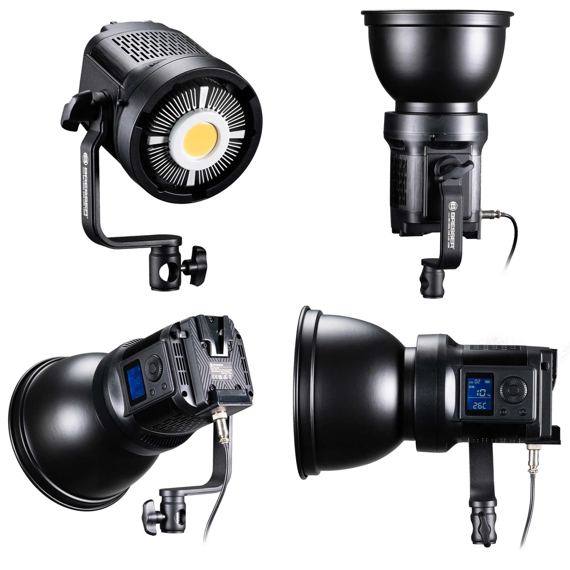 Bresser BR-120SL COB LED 120W Dual Kit mit Softboxen