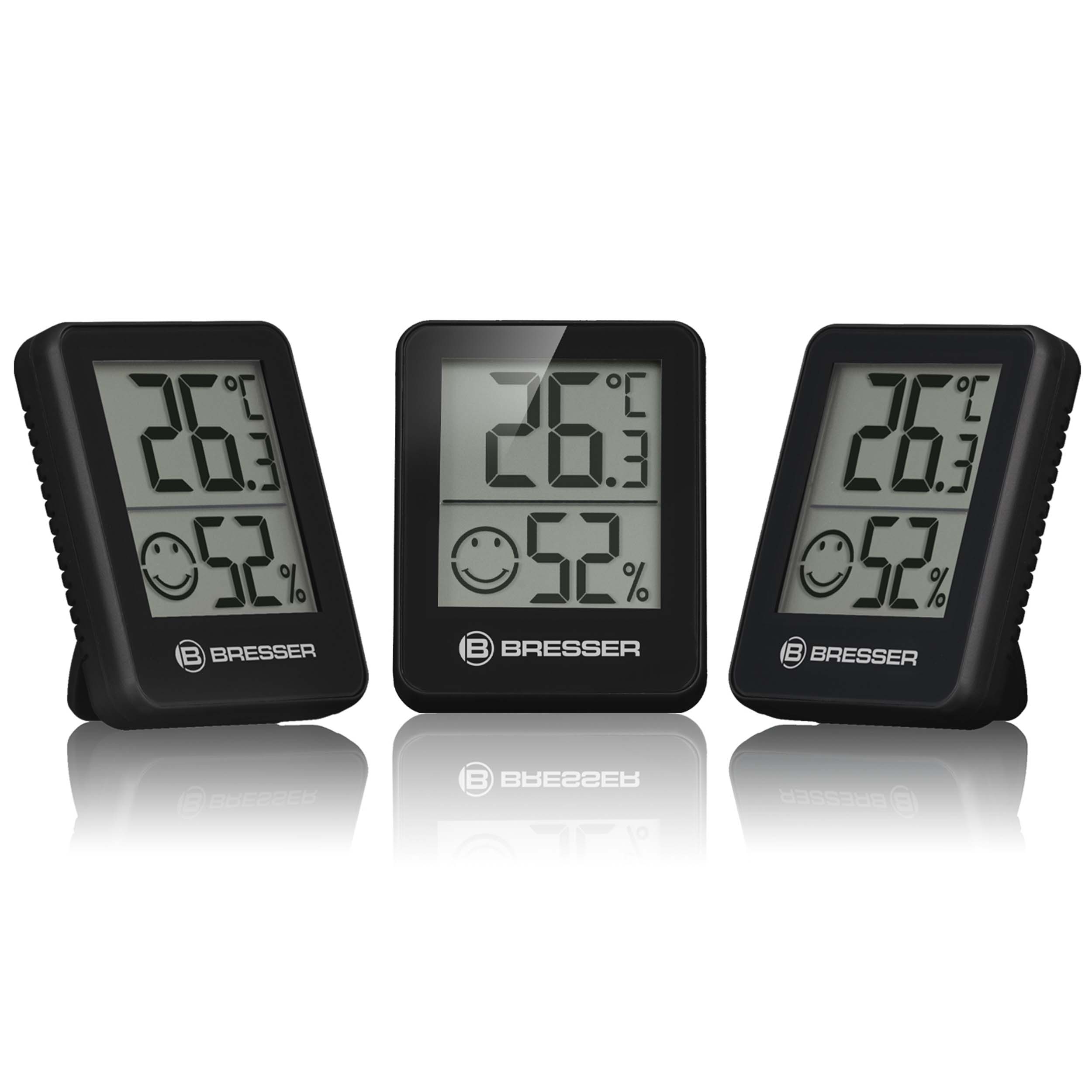 BRESSER ClimaTrend Hygro Indikator 3er-Set Thermo-Hygrometer