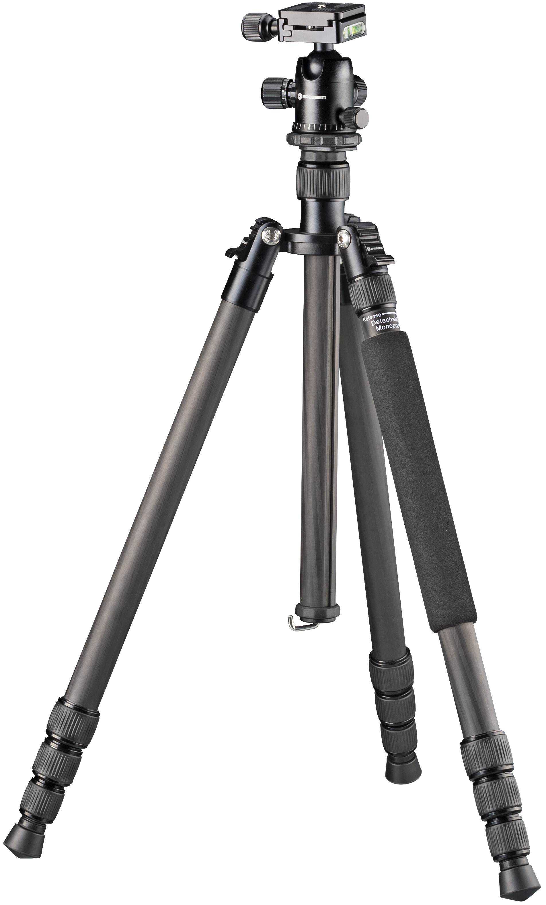 BRESSER BR-2504X8C-B1 Carbon Camera Tripod also usable as Monopod or Ground Level Tripod