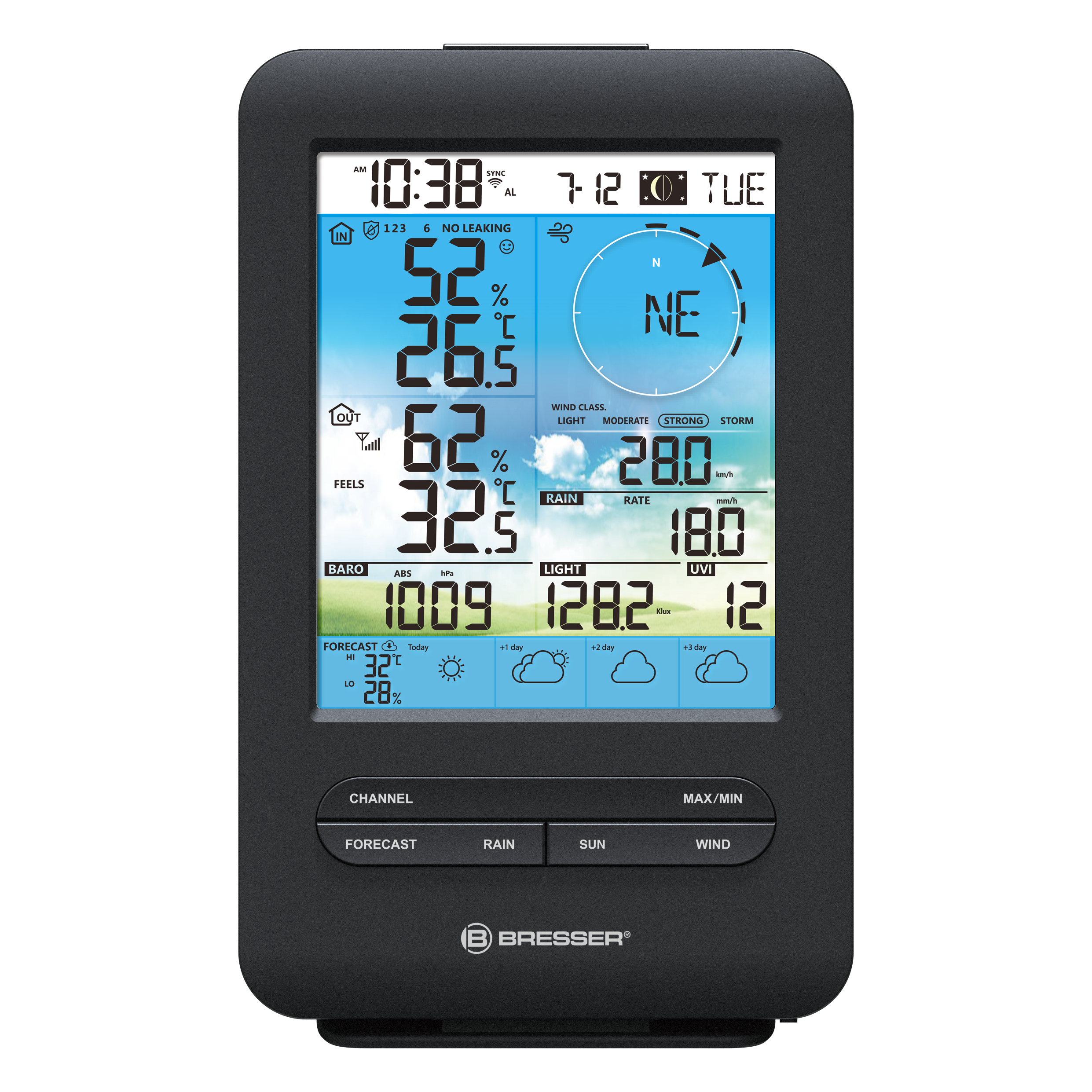 BRESSER 4-Tage 4CAST WLAN-Wetterstation mit 7-in-1-Außensensor