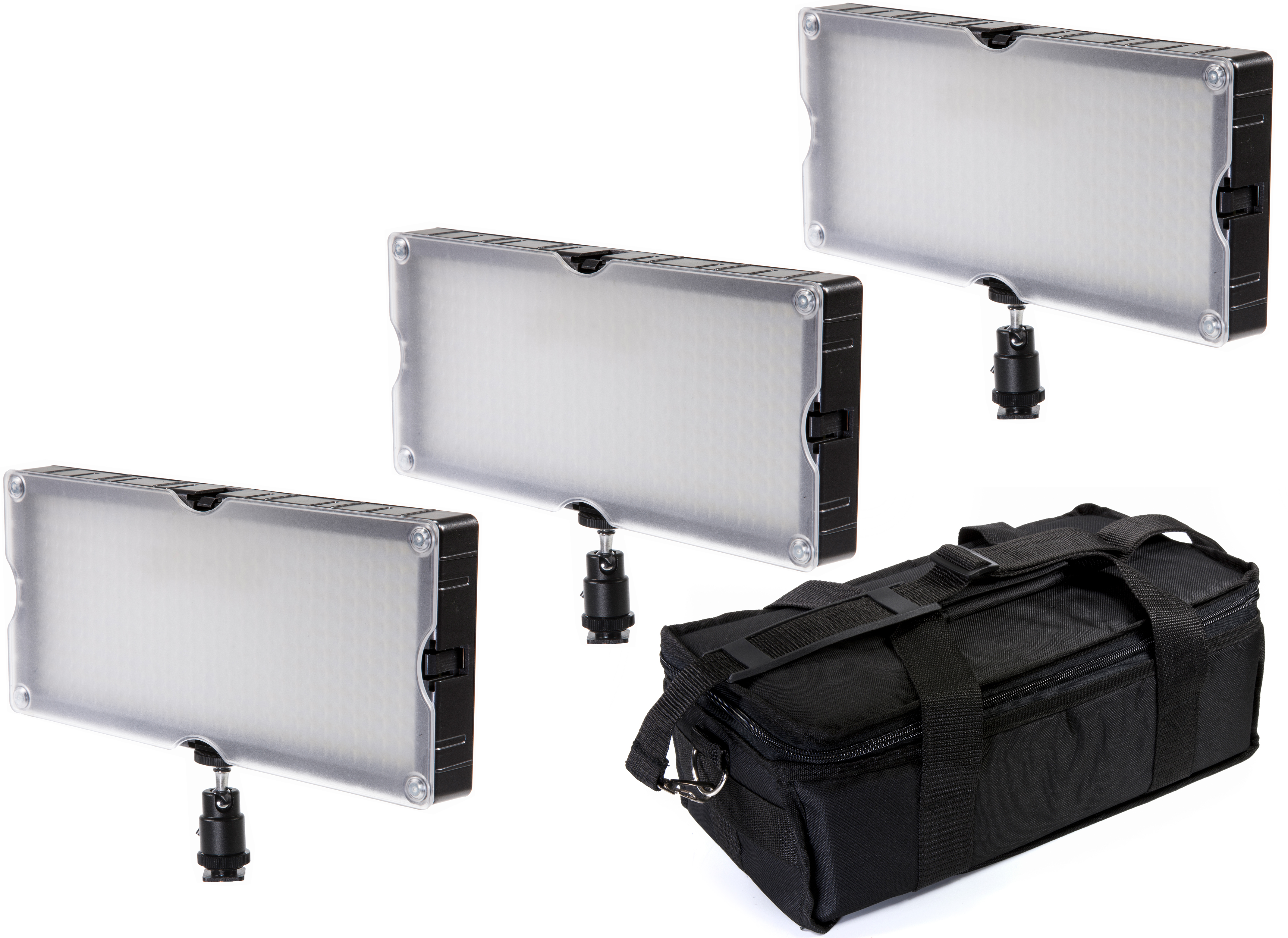 BRESSER SL-448A Bi-Color LED Flächenleuchten 3er Set