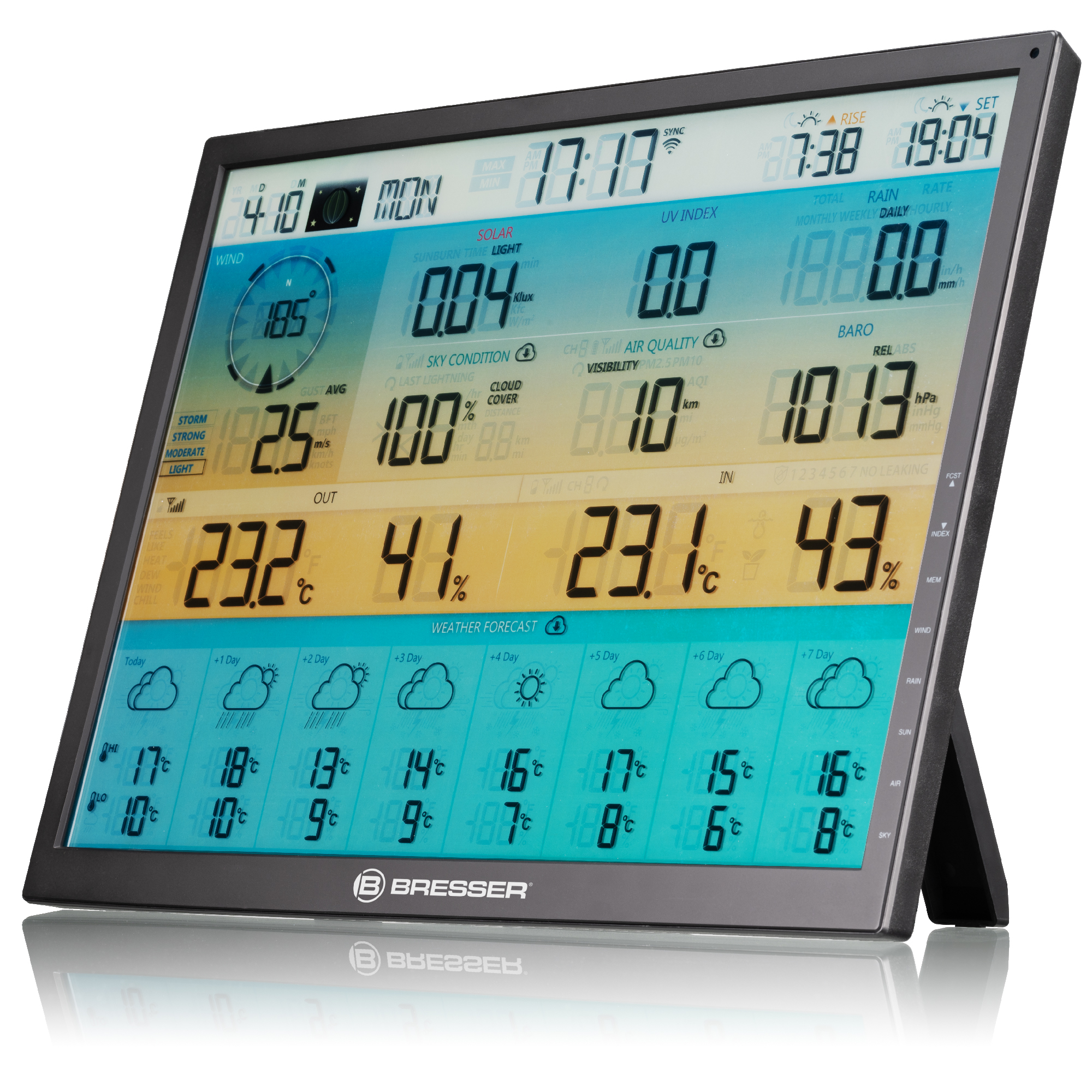 BRESSER 8-Tage 4CAST XL WLAN-Wetterstation 7-in-1 solar