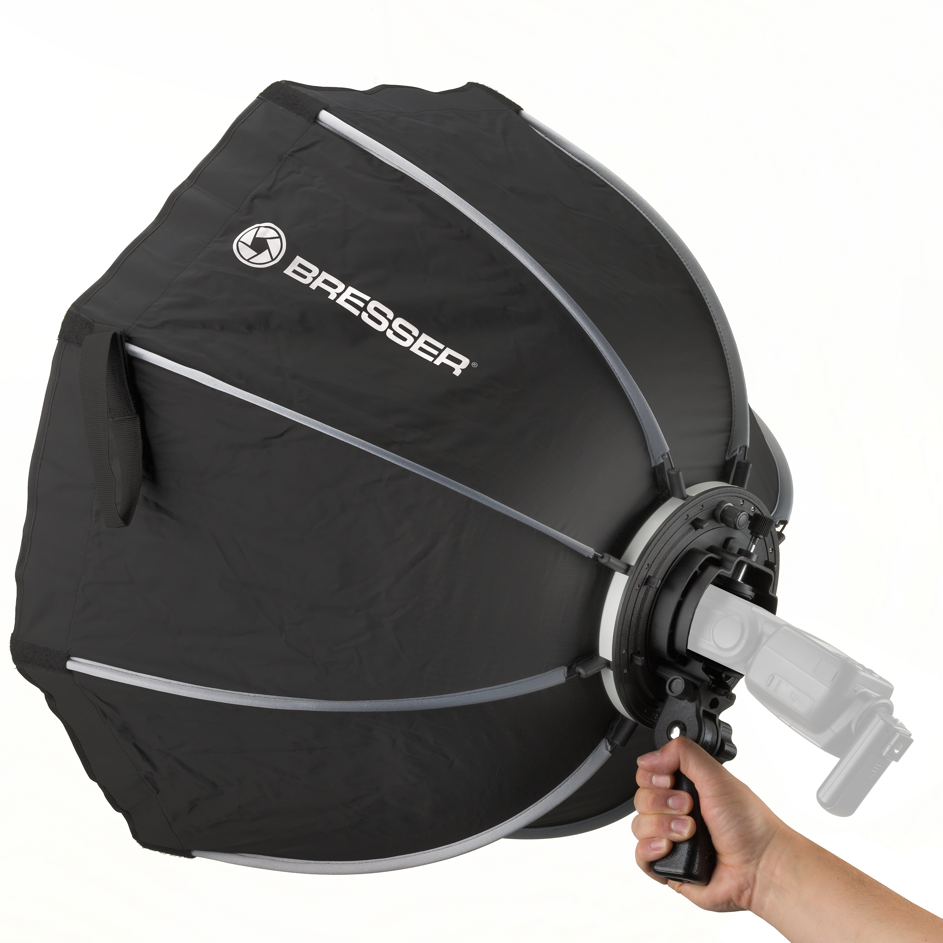 BRESSER Super Quick Release Schnellspann-Octabox/Softbox  65cm für Kamerablitze