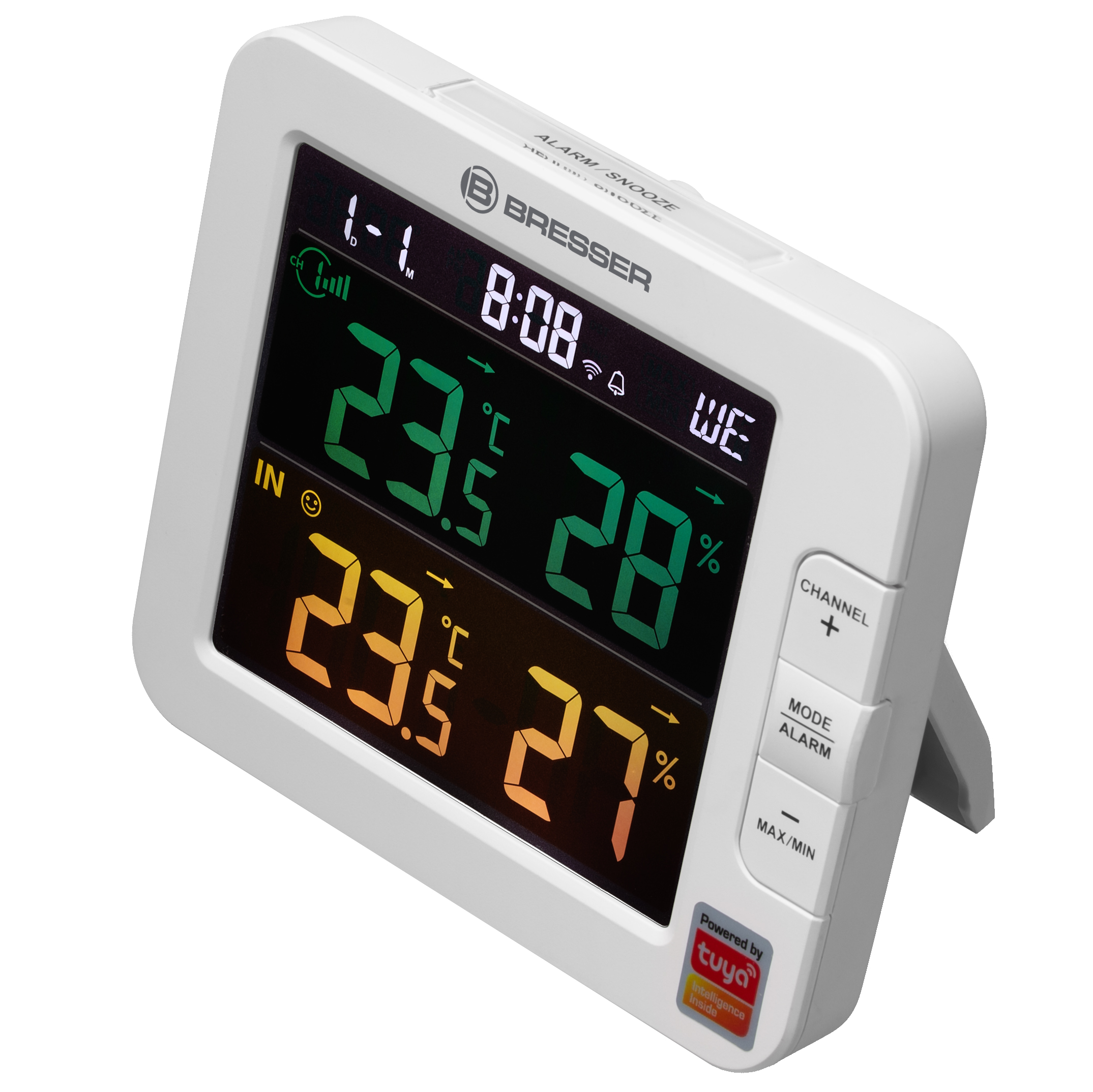 BRESSER Smart Home 7-Kanal Tuya Thermo-Hygrometer