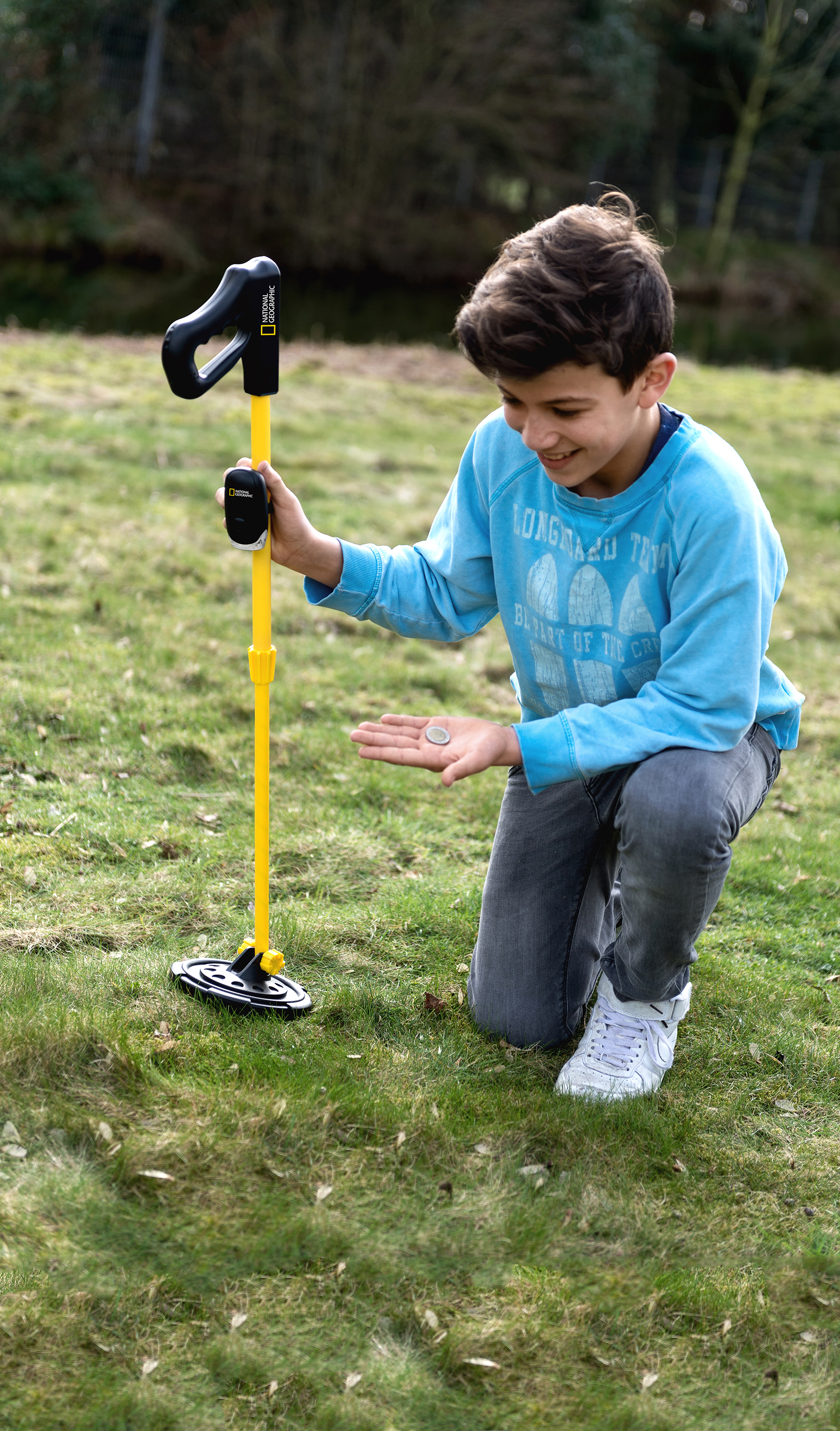 NATIONAL GEOGRAPHIC Metalldetektor für Kinder mit abnehmbarer LED-Leuchte