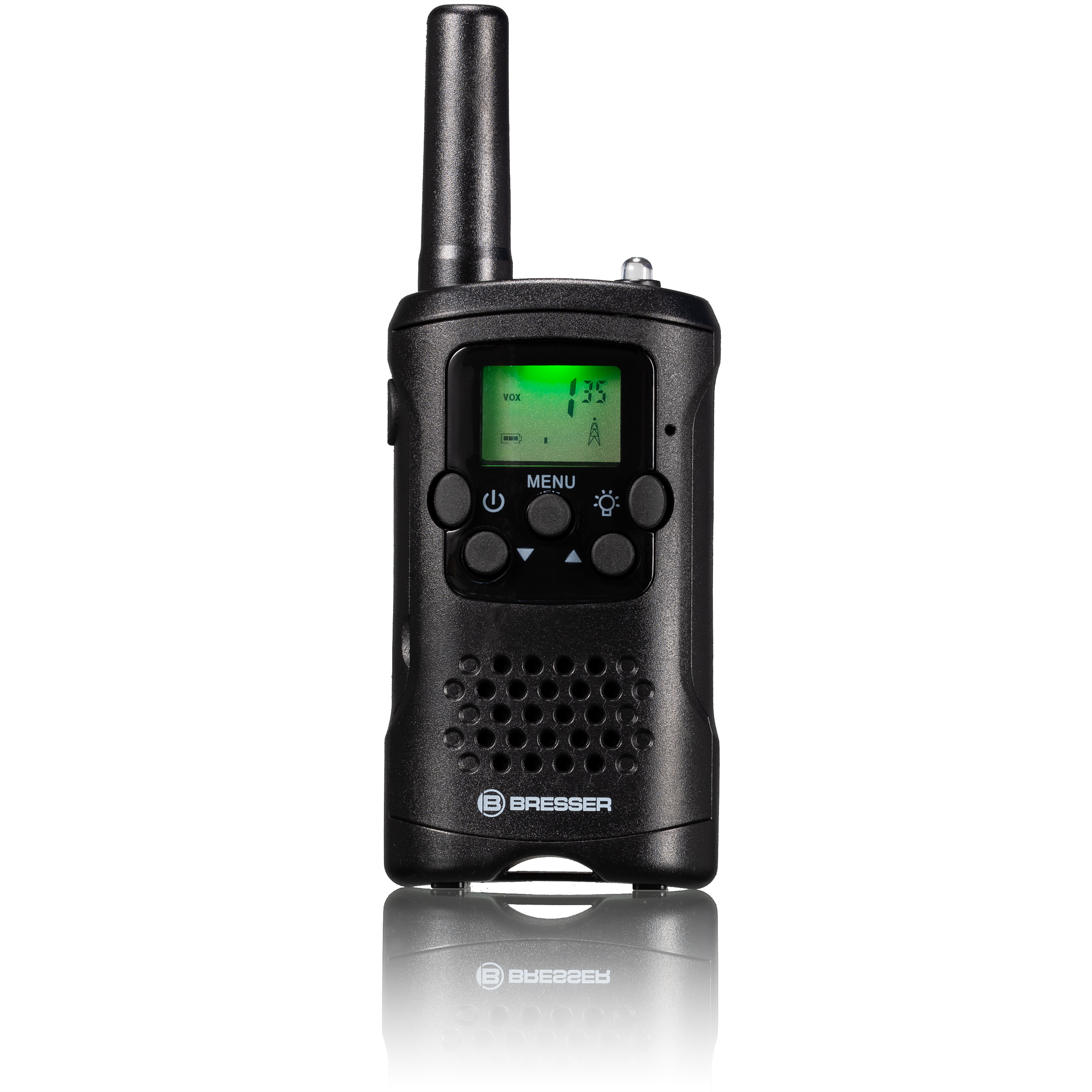 BRESSER FM Walkie Talkie 2er Set mit hoher Reichweite bis zu 6 km und Frei-Hand-Funktion