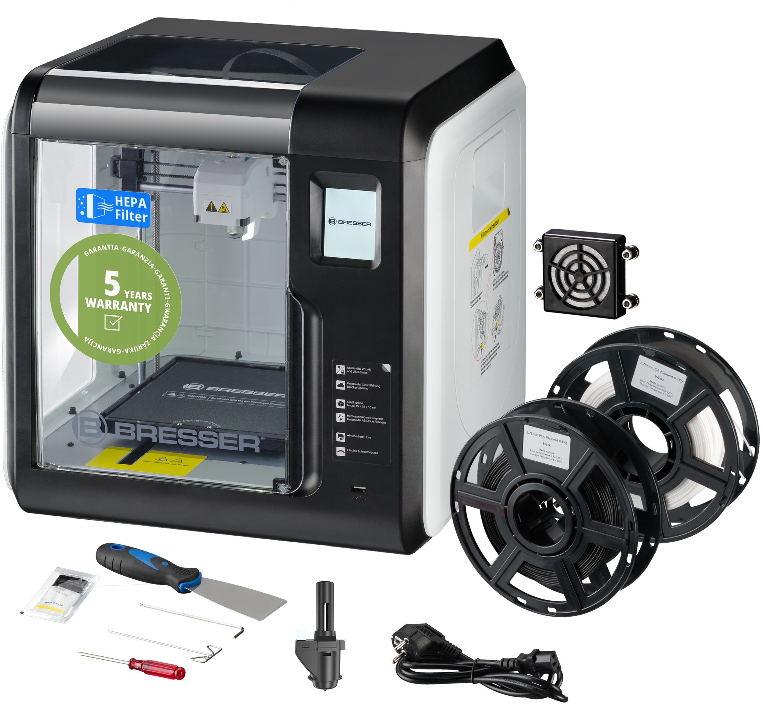 BRESSER REX WIFI 3D Printer incl lots of accessories XXL package