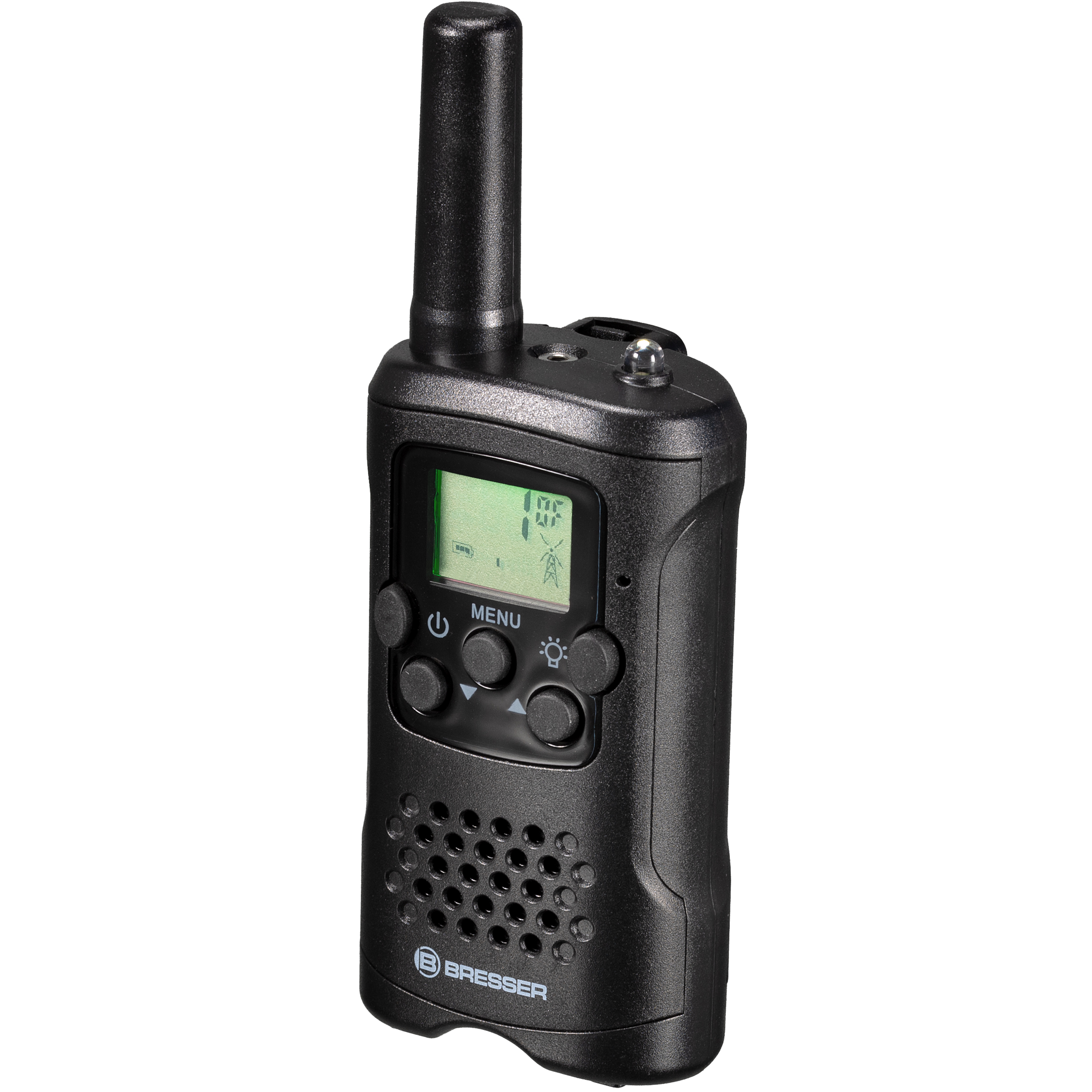 BRESSER FM Walkie Talkie 2er Set mit hoher Reichweite bis zu 6 km und Frei-Hand-Funktion