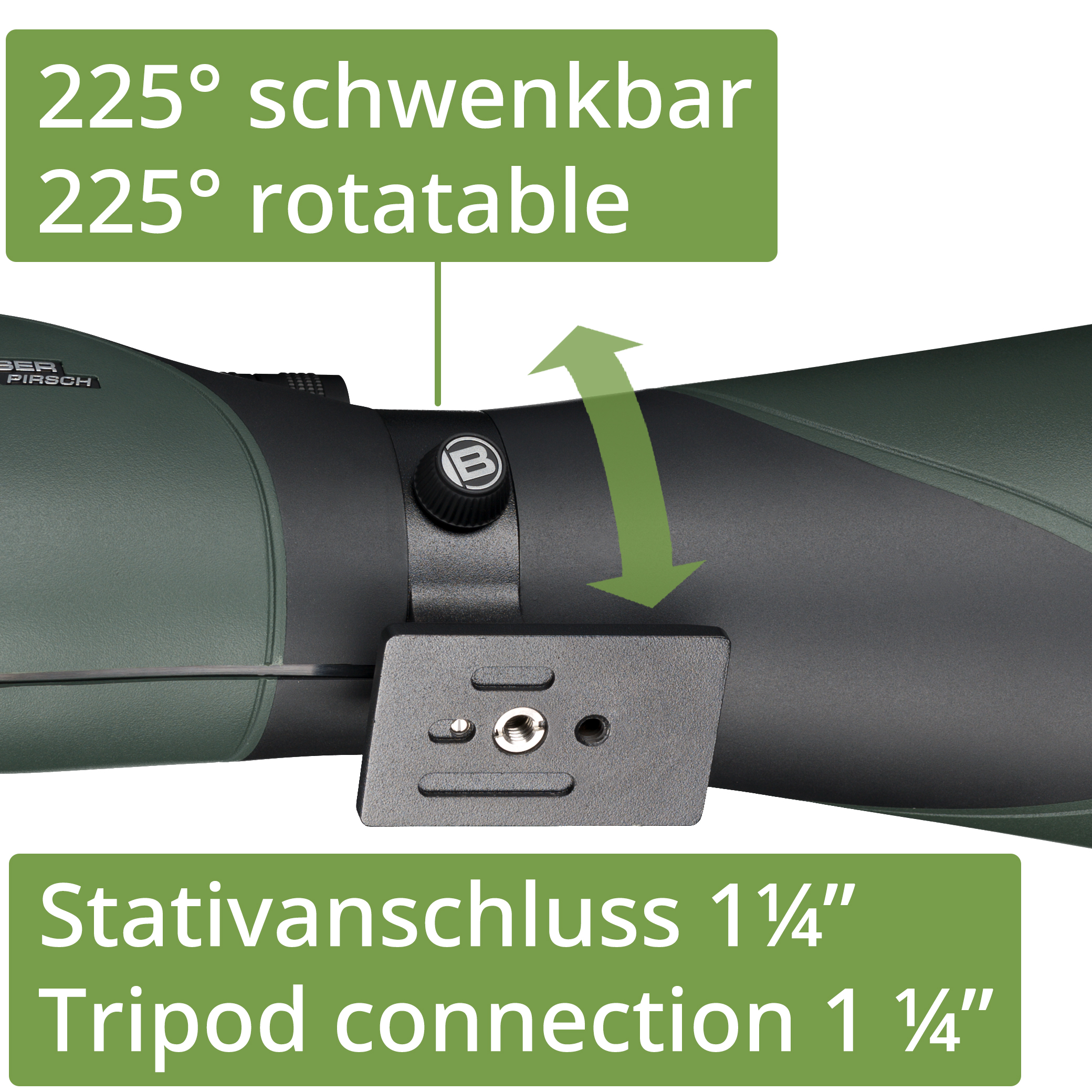 BRESSER Pirsch 25-75x100 Spektiv Gen. II mit DeLuxe 10:1 Fokus