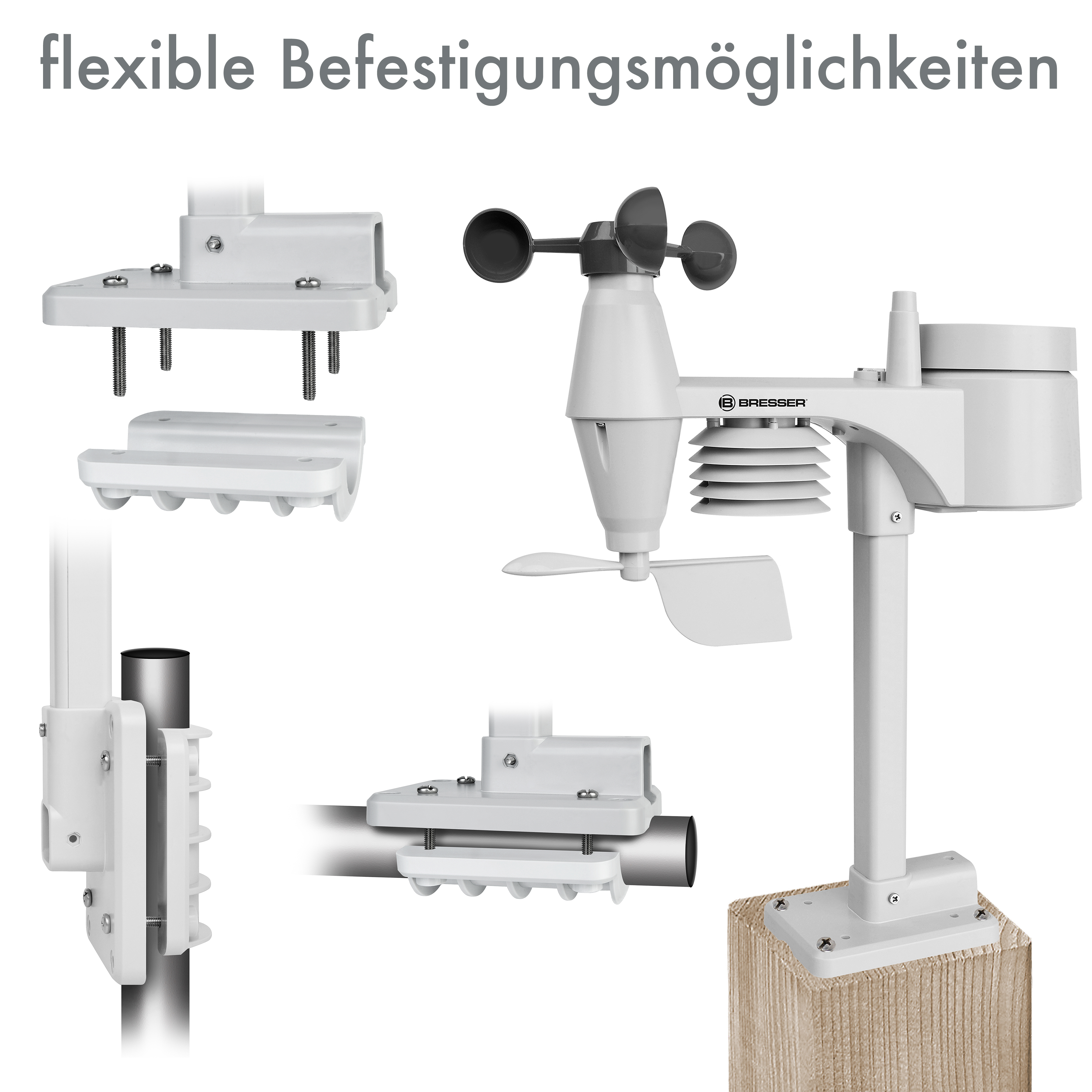 EXPLORE SCIENTIFIC WLAN-Farb-Wetterstation mit 5-in-1-Profi-Sensor V WSX1001