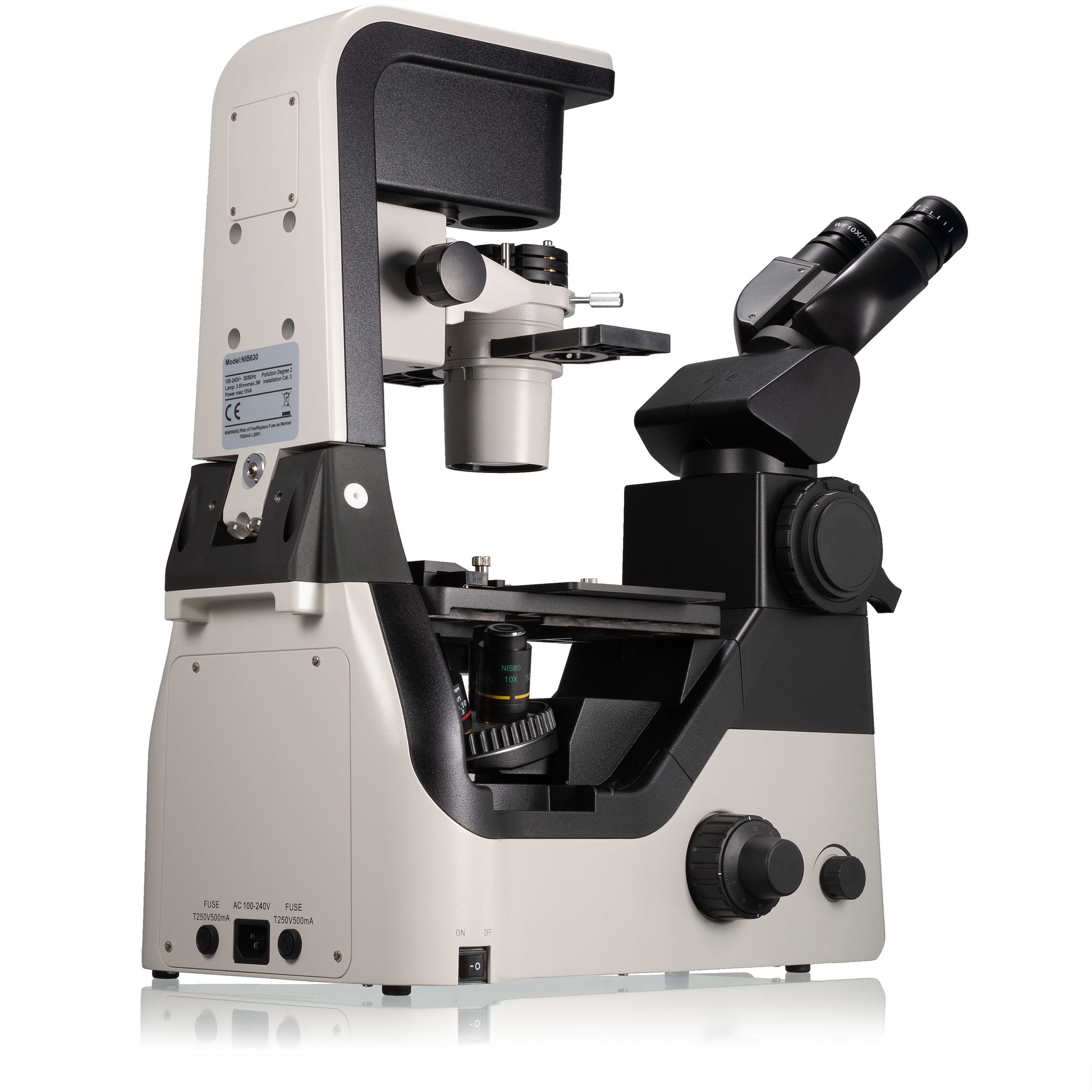 Nexcope NIB630 inverses Forschungsmikroskop mit kippbarer Beleuchtungseinheit