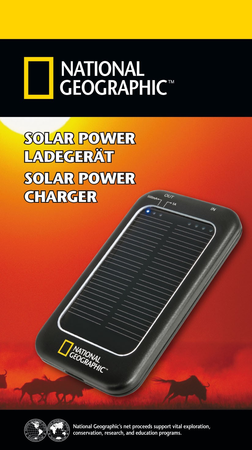 NATIONAL GEOGRAPHIC Solar Power Ladegerät