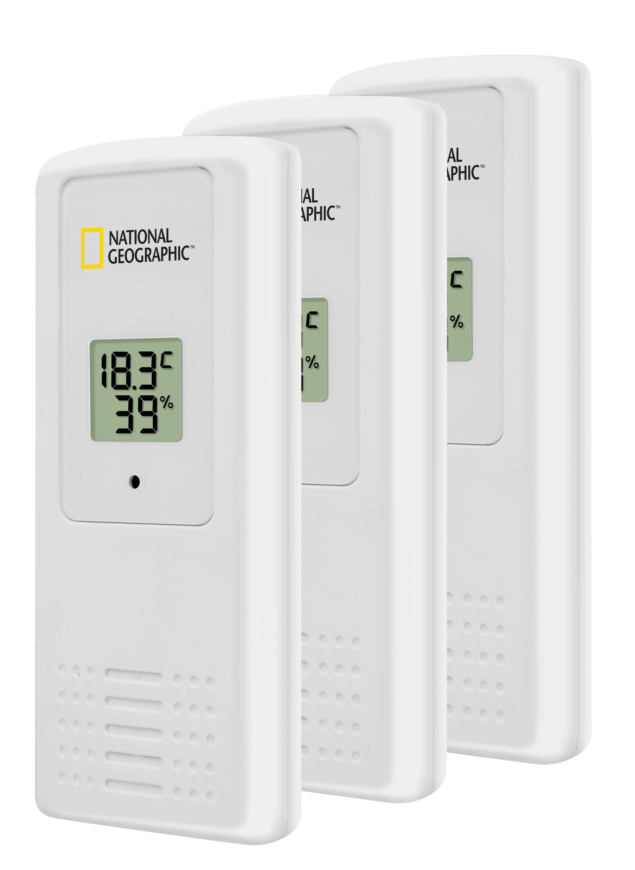 NATIONAL GEOGRAPHIC Digitales Thermo-Hygrometer für 4 Messbereiche - schwarz