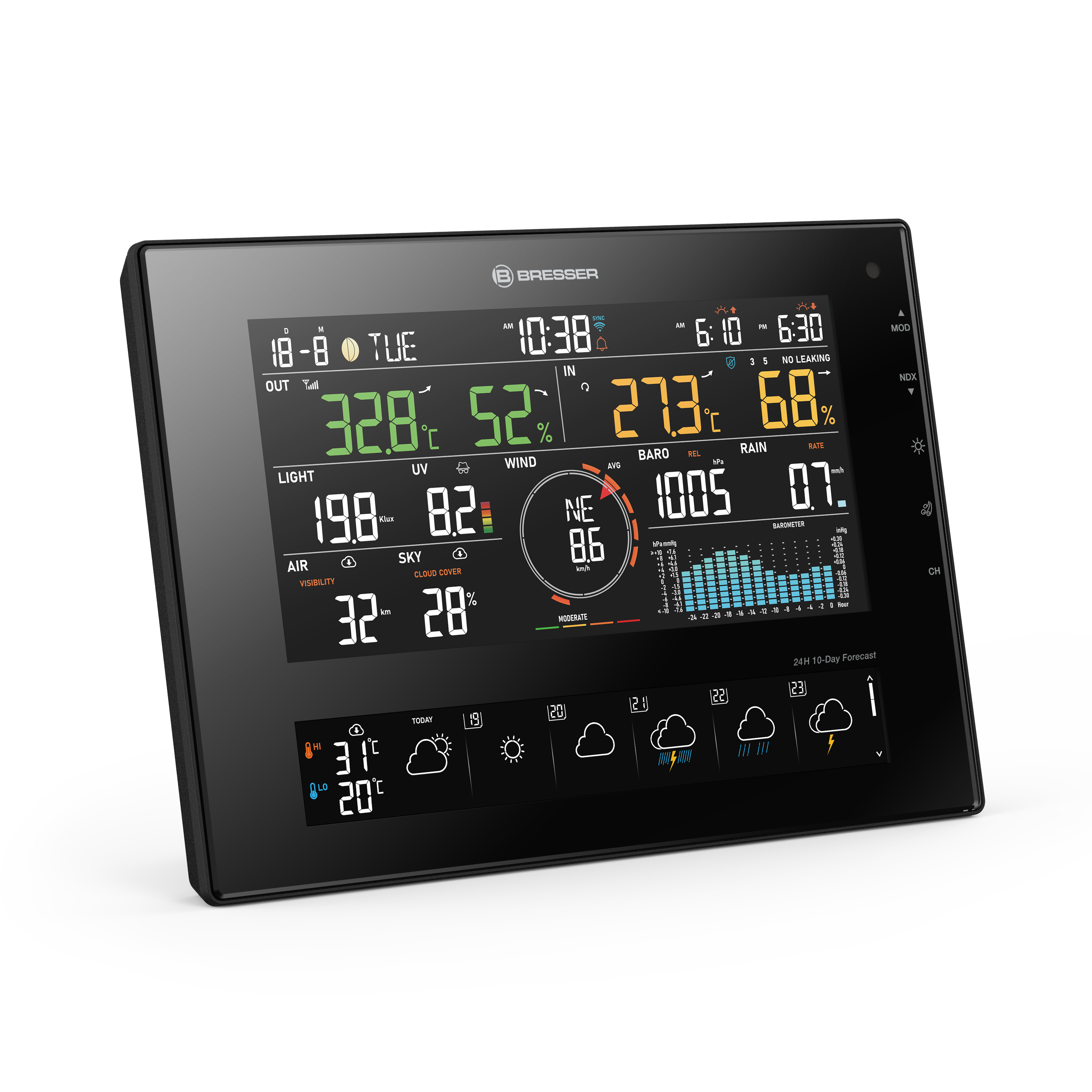 BRESSER 11-Tage 4CAST CV WLAN-Wetterstation 7-in-1