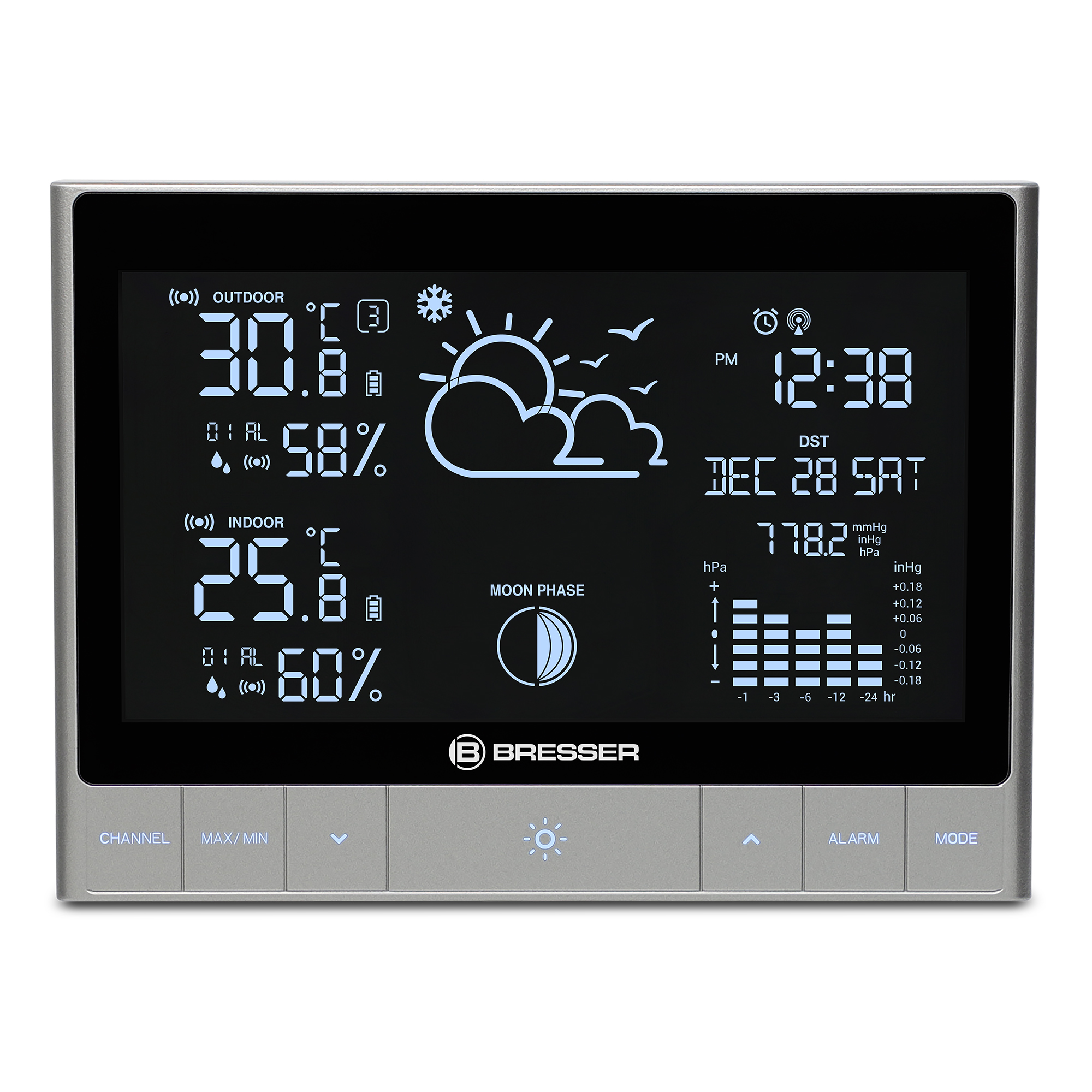 BRESSER Funk-Wetterstation ClimateTemp NDH (Refurbished)